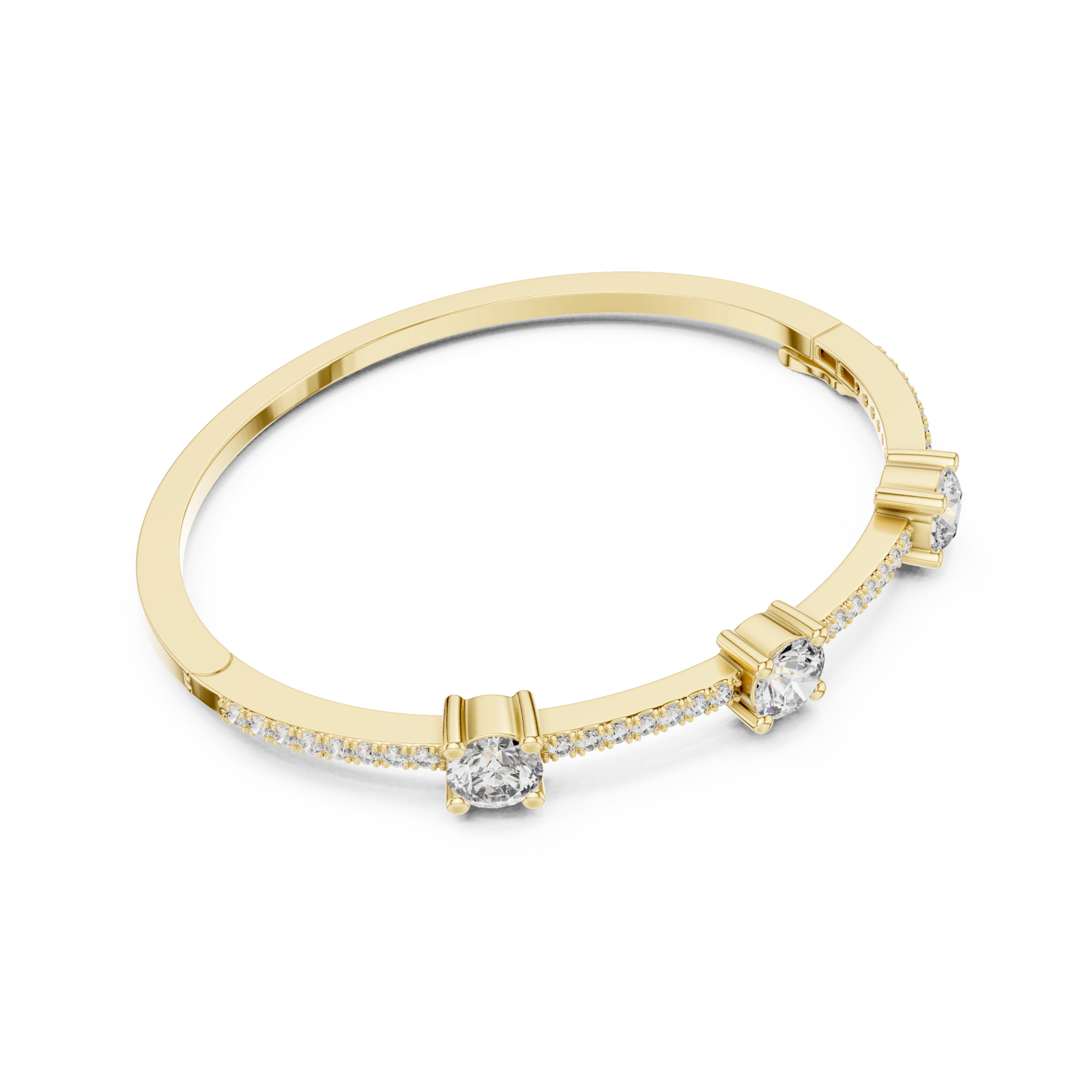  Gold Modern Harmony Radiant Cuff Front View