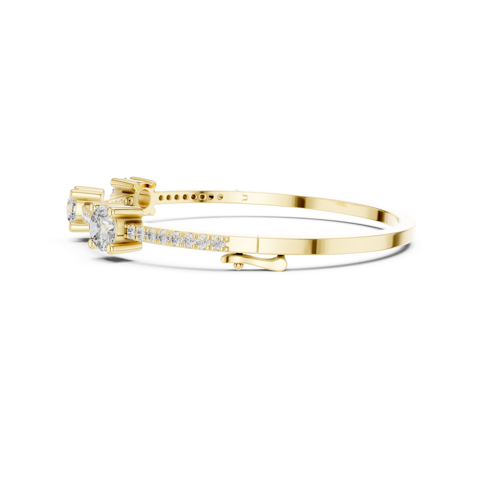  Gold Modern Harmony Radiant Cuff Side View