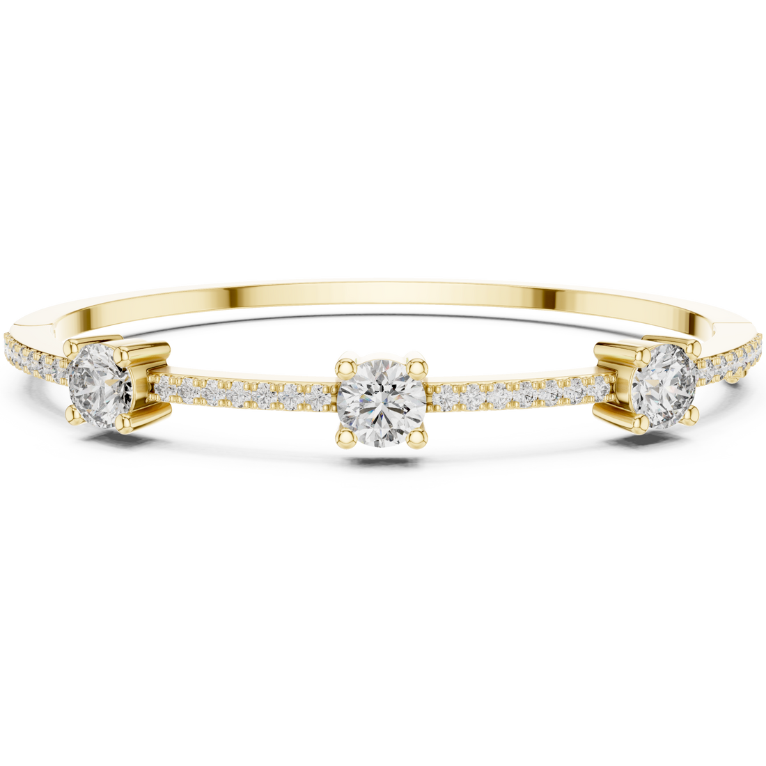 Gold Modern Harmony Radiant Cuff Right View