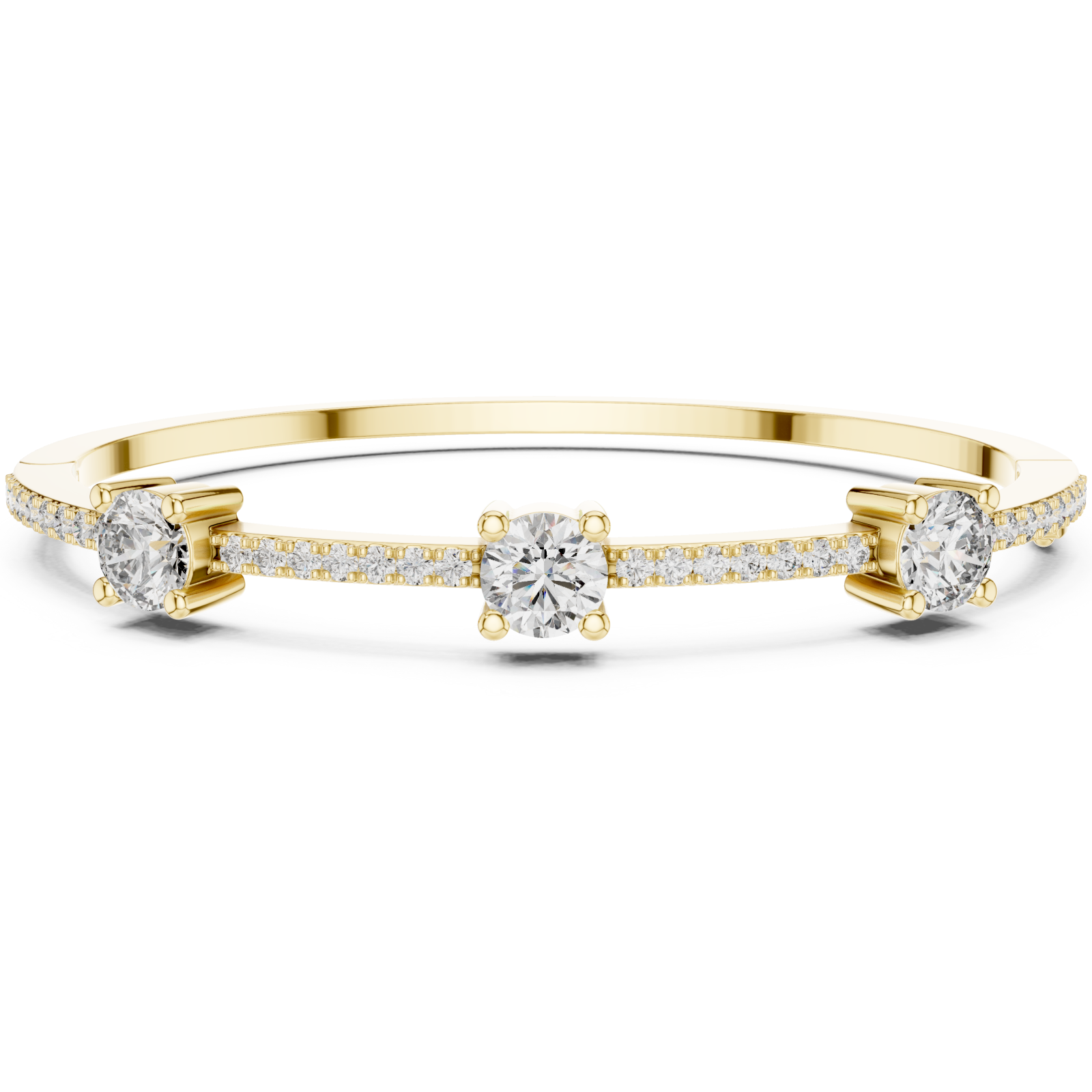 Gold Modern Harmony Radiant Cuff Right View