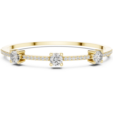 Gold Modern Harmony Radiant Cuff Right View