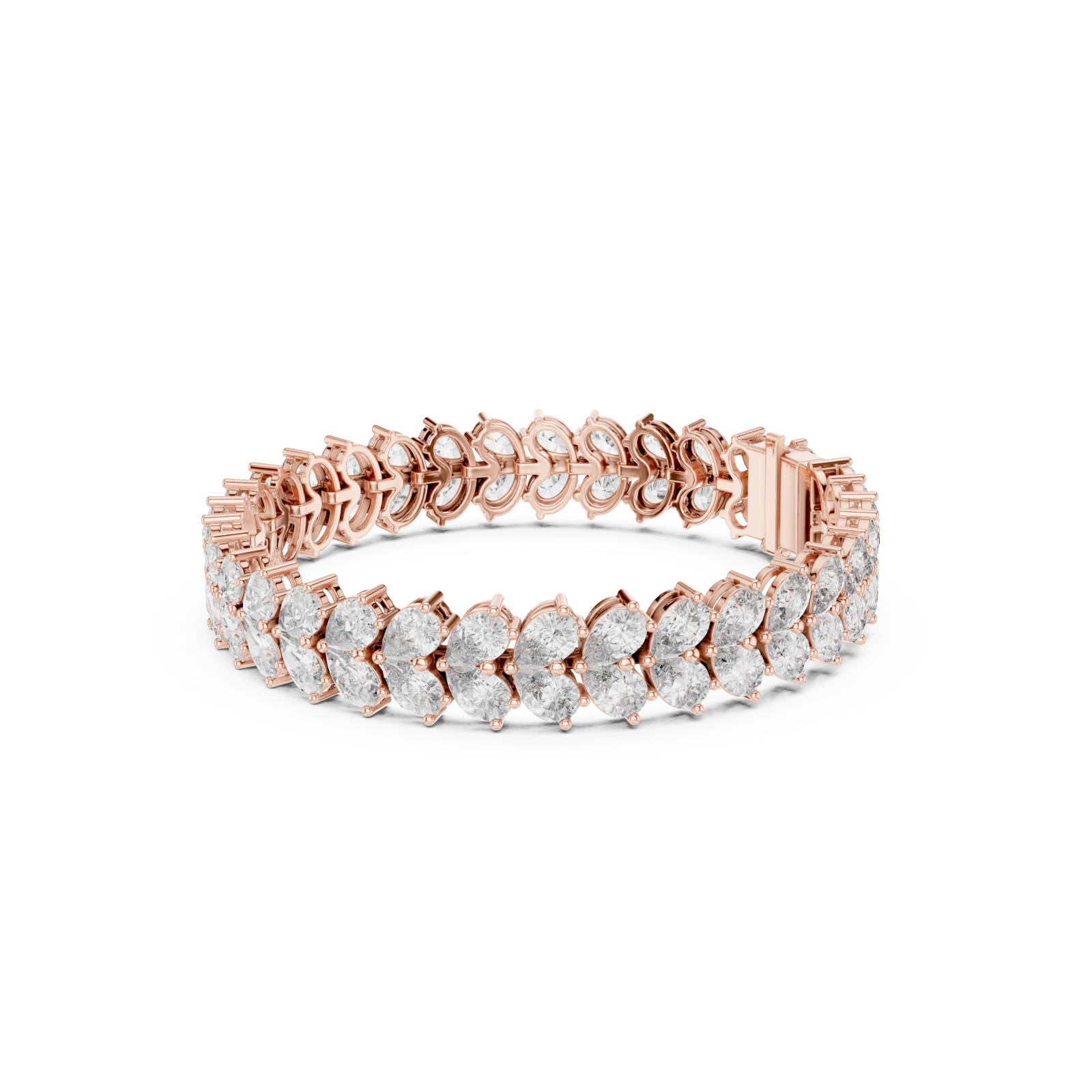  Rose Gold Luminous Echelon Flex Bracelet Left View