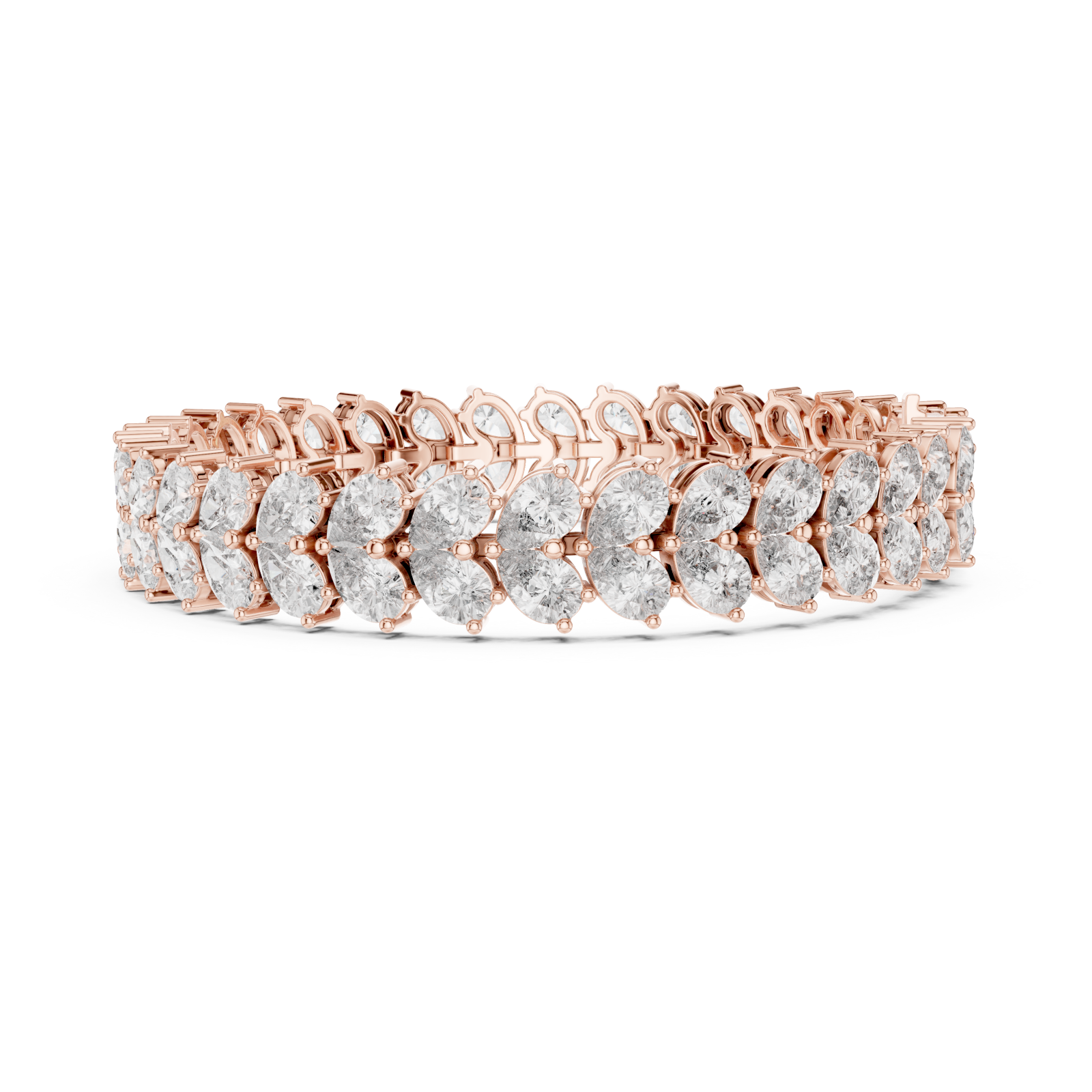  Rose Gold Luminous Echelon Flex Bracelet Side View