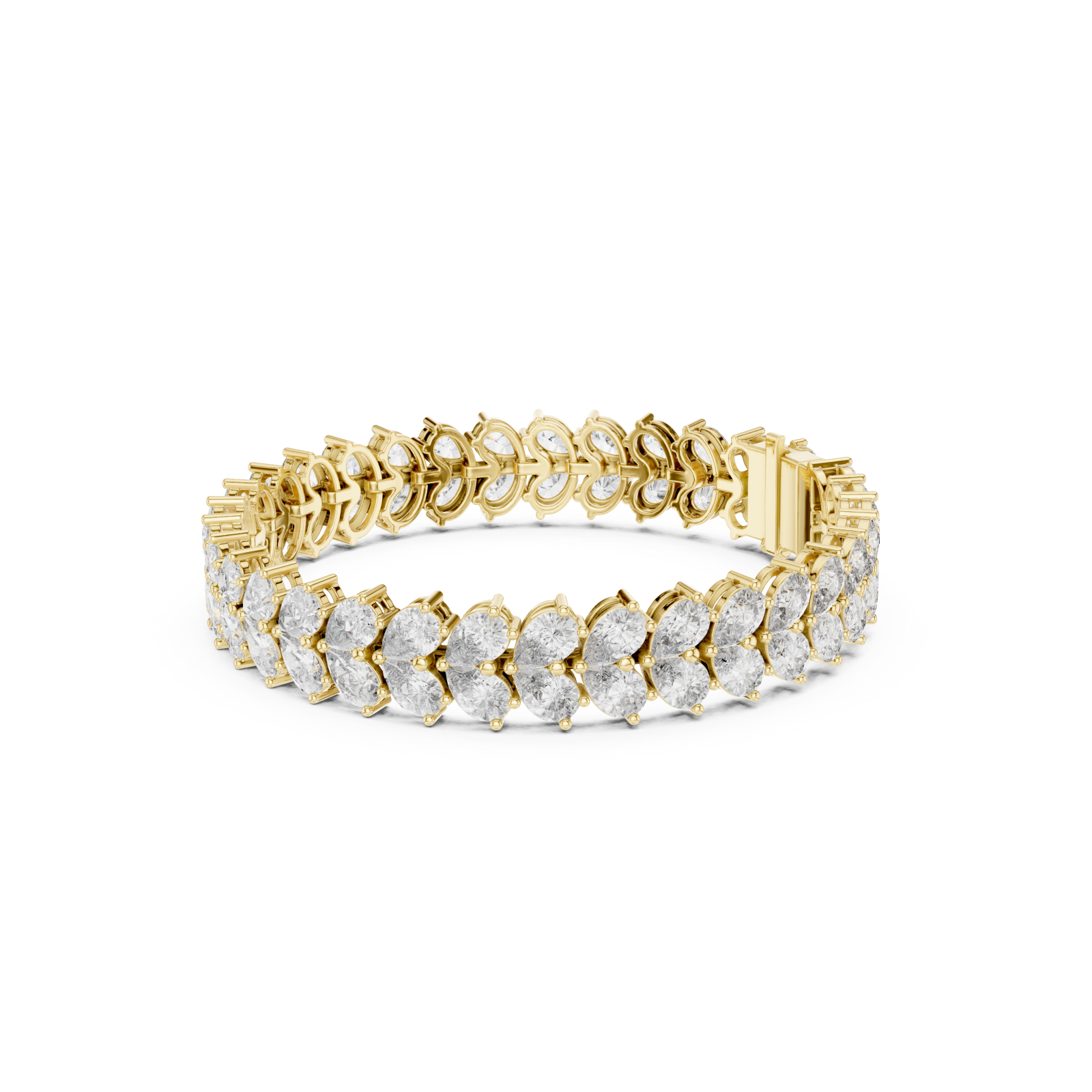  Gold Luminous Echelon Flex Bracelet Left View