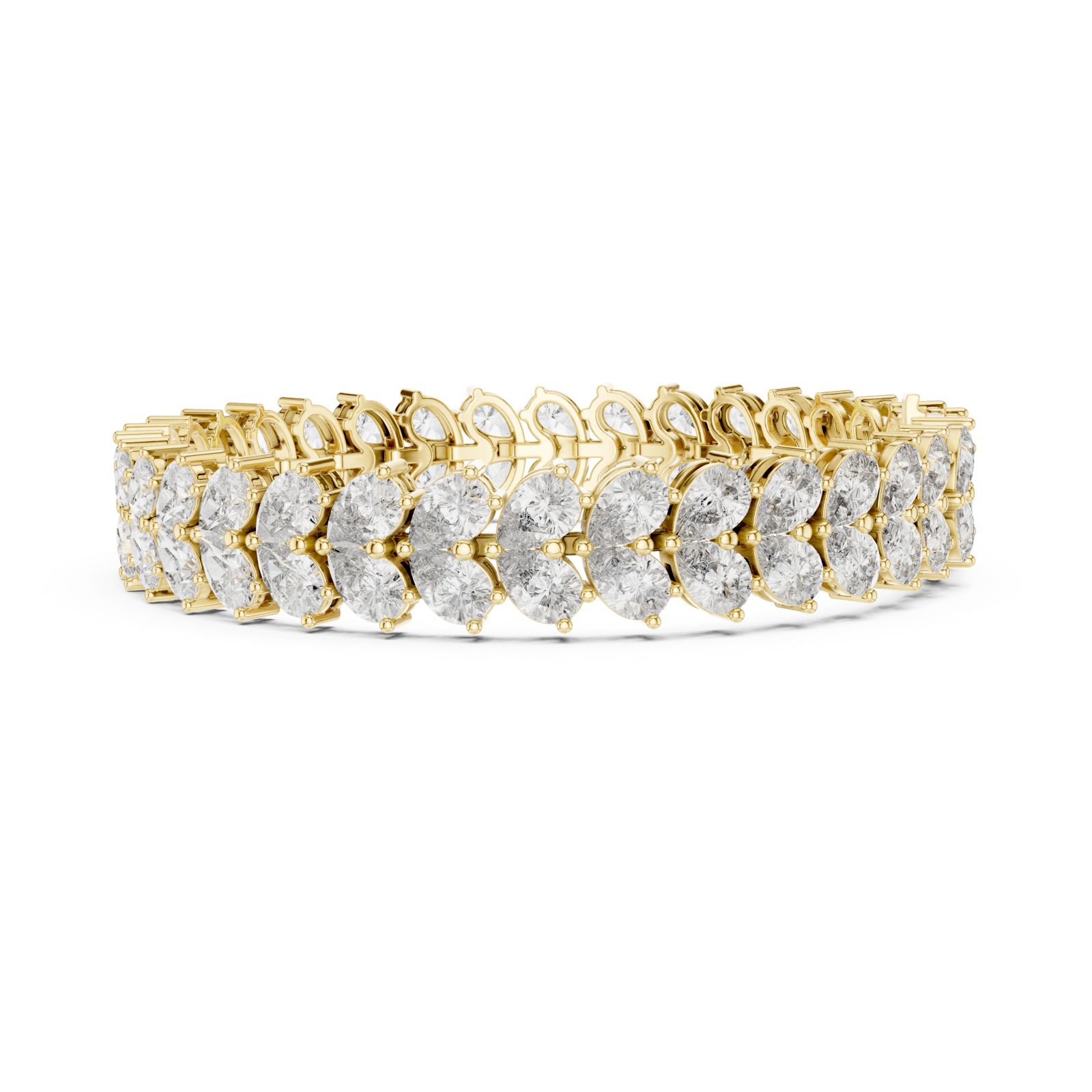  Gold Luminous Echelon Flex Bracelet Side View