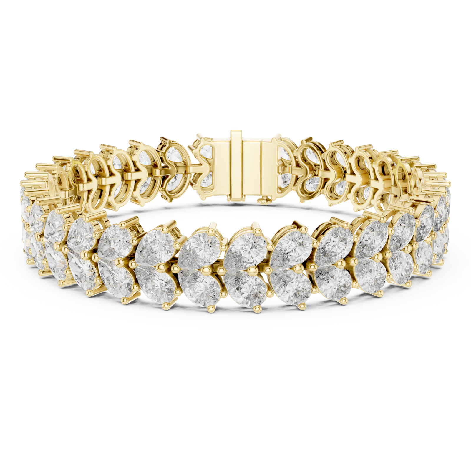 Gold Luminous Echelon Flex Bracelet Right View