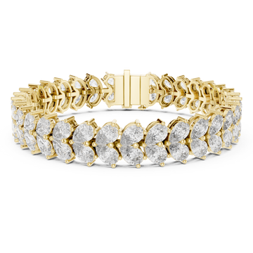 Gold Luminous Echelon Flex Bracelet Right View