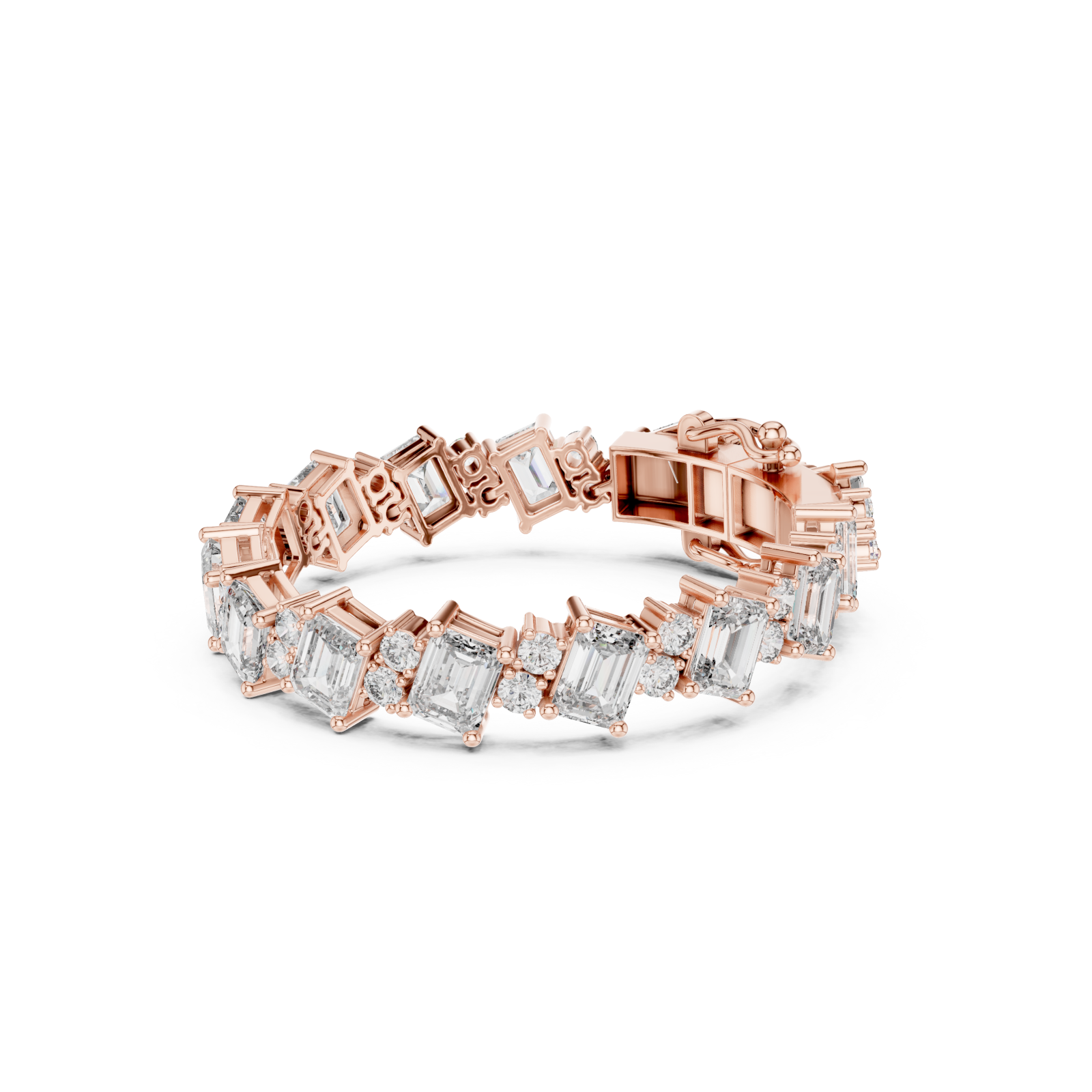  Rose Gold Symphony of Light Grand Bracelet Left View