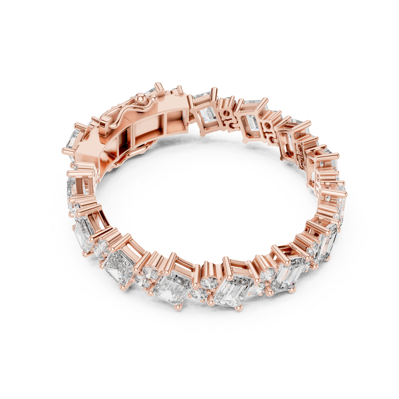  Rose Gold Symphony of Light Grand Bracelet Front View
