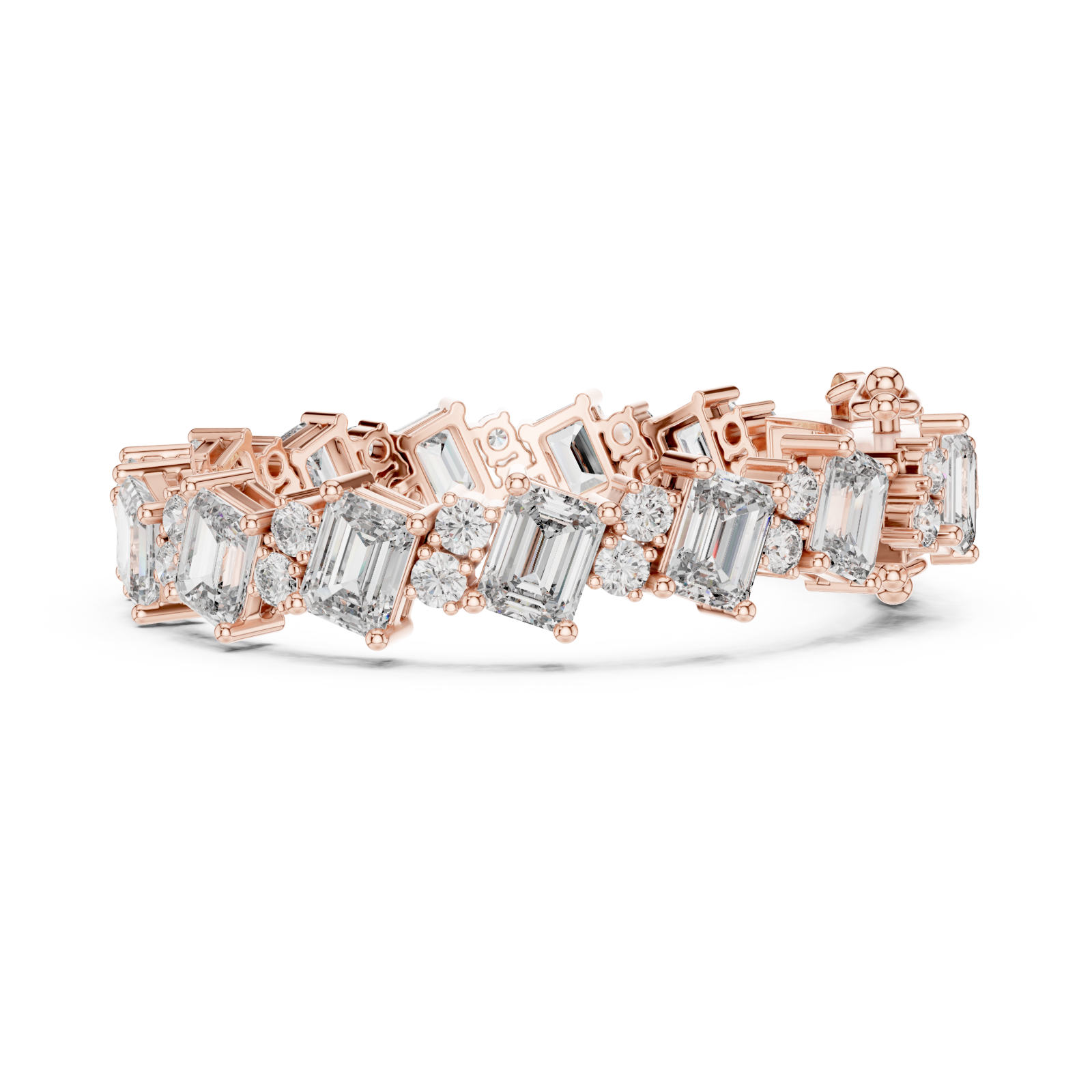  Rose Gold Symphony of Light Grand Bracelet Side View