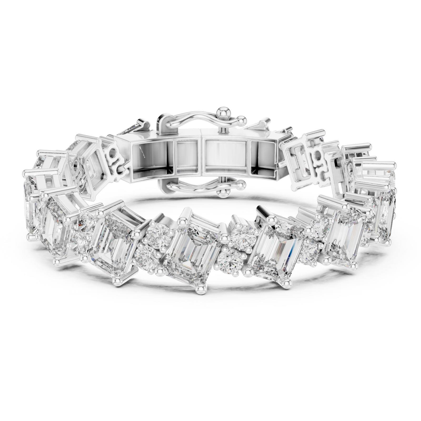  White Gold Symphony of Light Grand Bracelet Right View