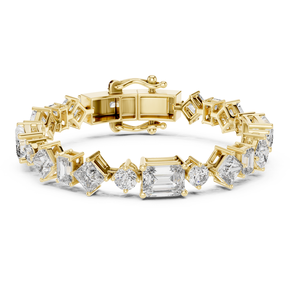 Gold Radiant Silhouette Elegance Flex Bracelet Right View