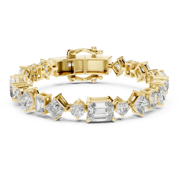 Gold Radiant Silhouette Elegance Flex Bracelet Right View
