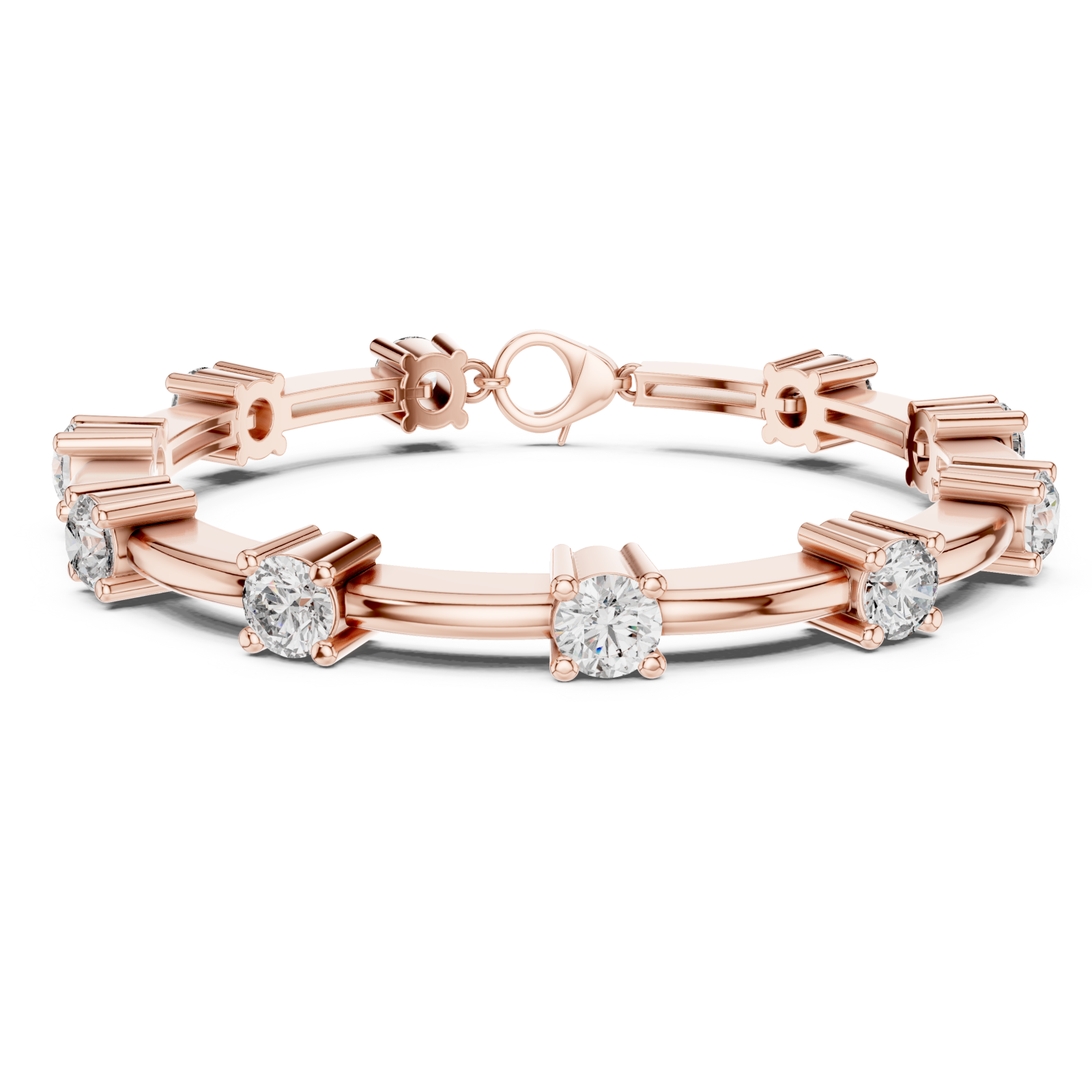  Rose Gold Infinite Radiance Wrap Around Flex Bracelet Right View