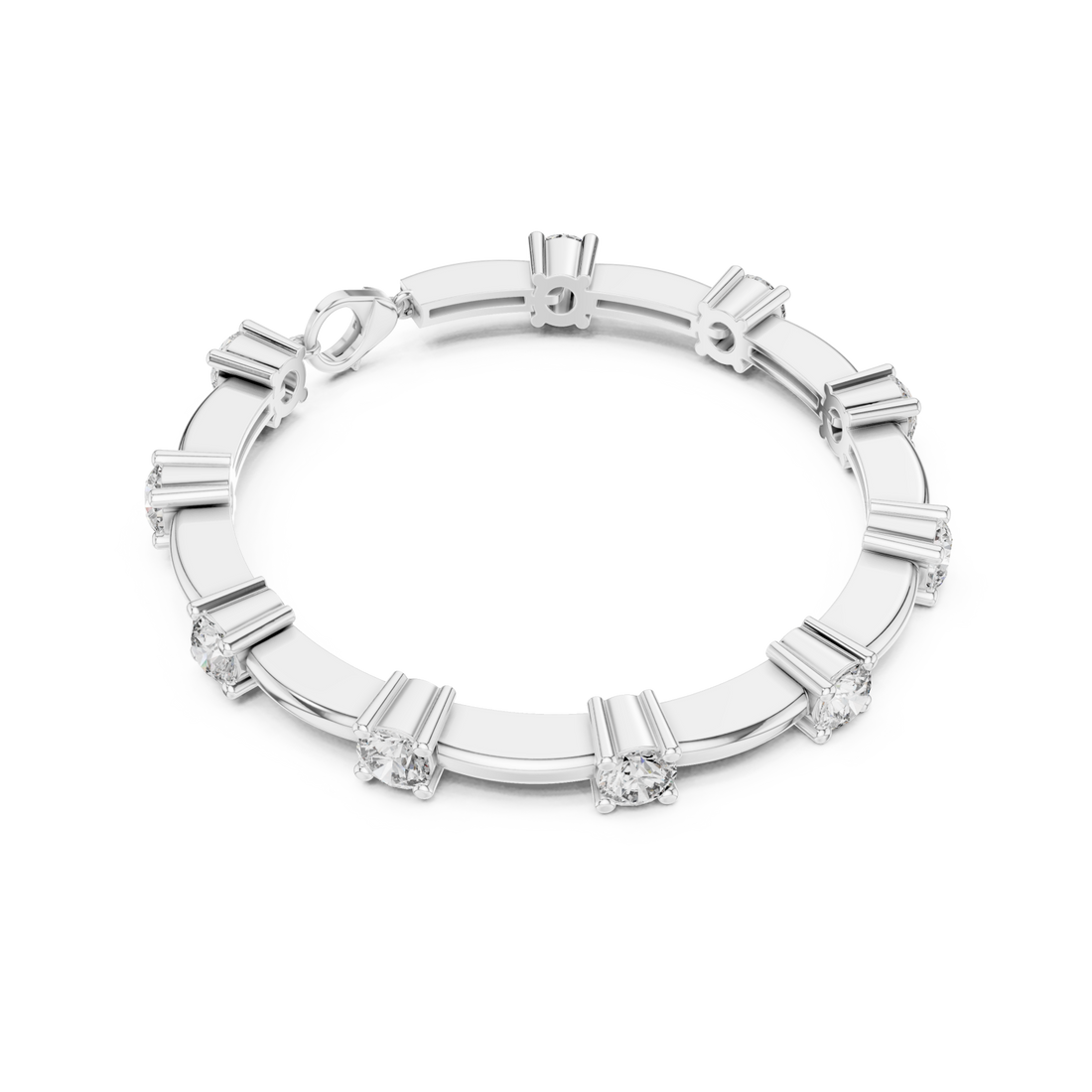  White Gold Infinite Radiance Wrap Around Flex Bracelet Right View