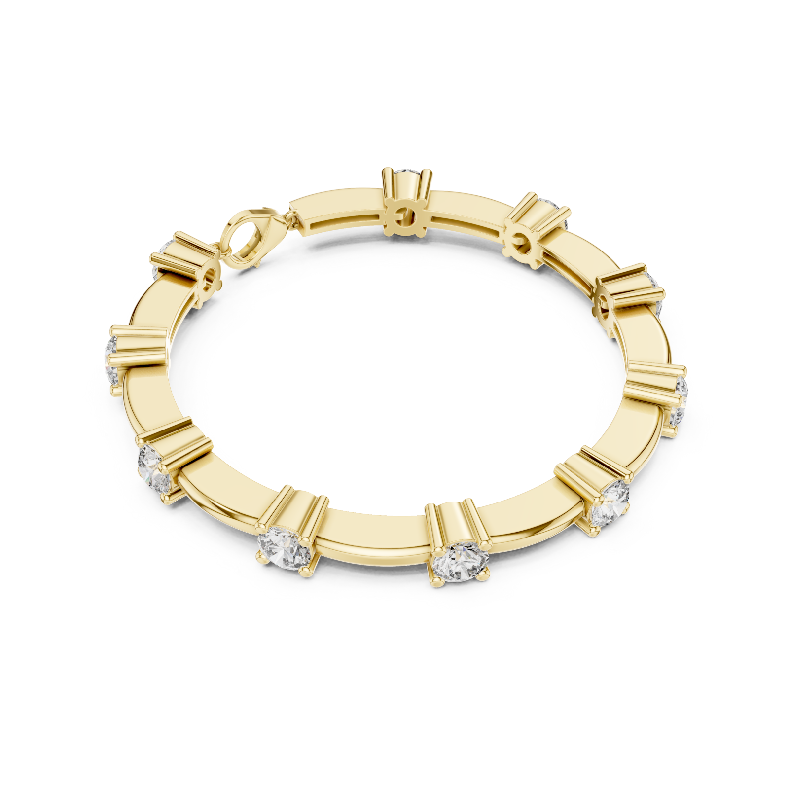  Gold Infinite Radiance Wrap Around Flex Bracelet Front View