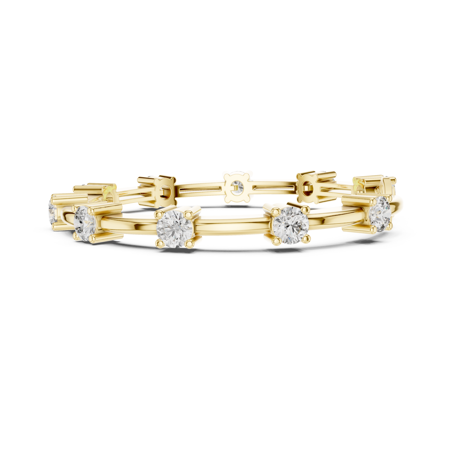  Gold Infinite Radiance Wrap Around Flex Bracelet Side View