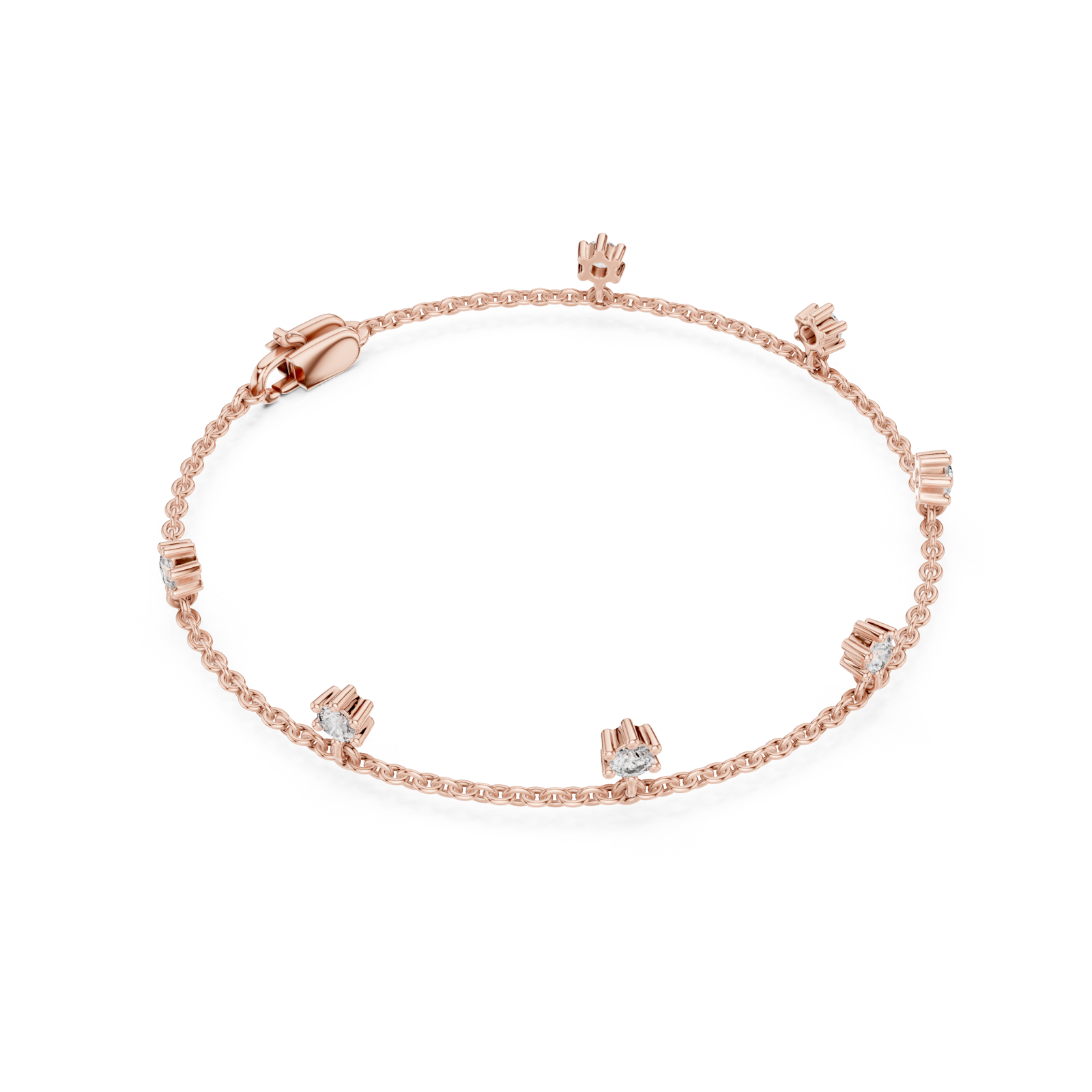  Rose Gold Luminous Crest Wristlet Front View