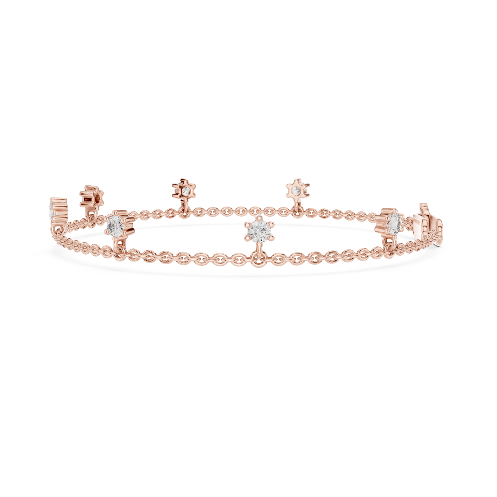  Rose Gold Luminous Crest Wristlet Side View