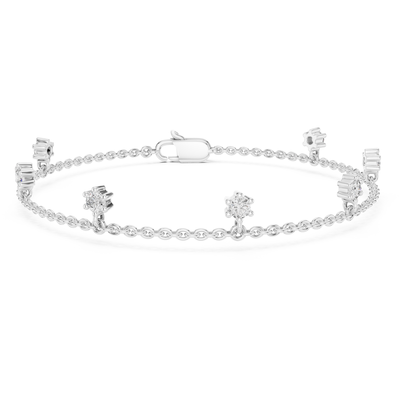  White Gold Luminous Crest Wristlet Right View