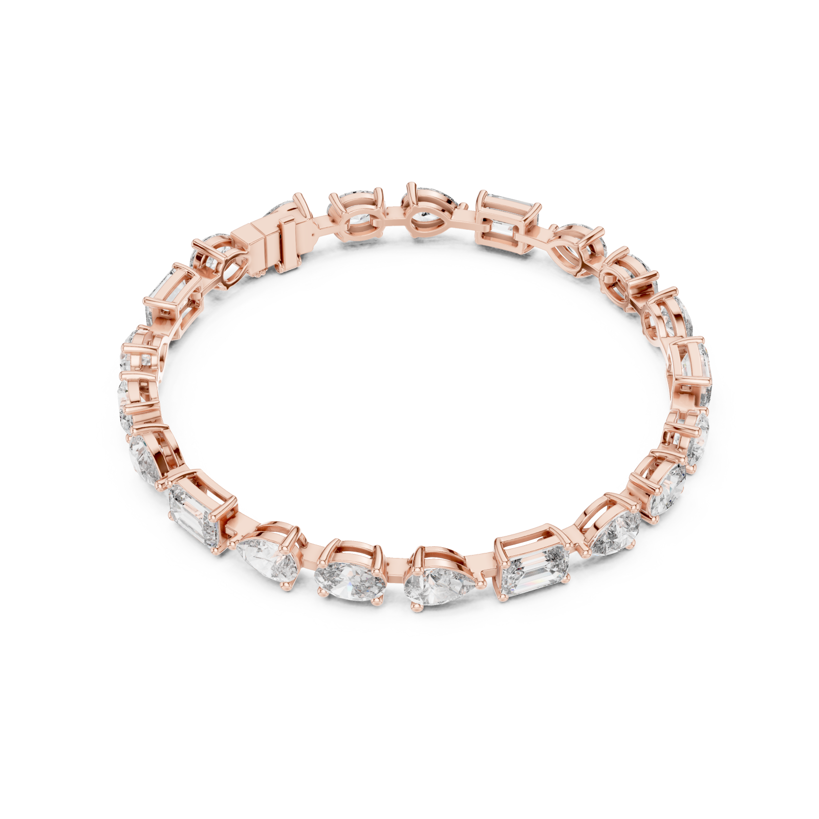 Rose Gold Celestial Brilliance Quintessential Cuff Front View