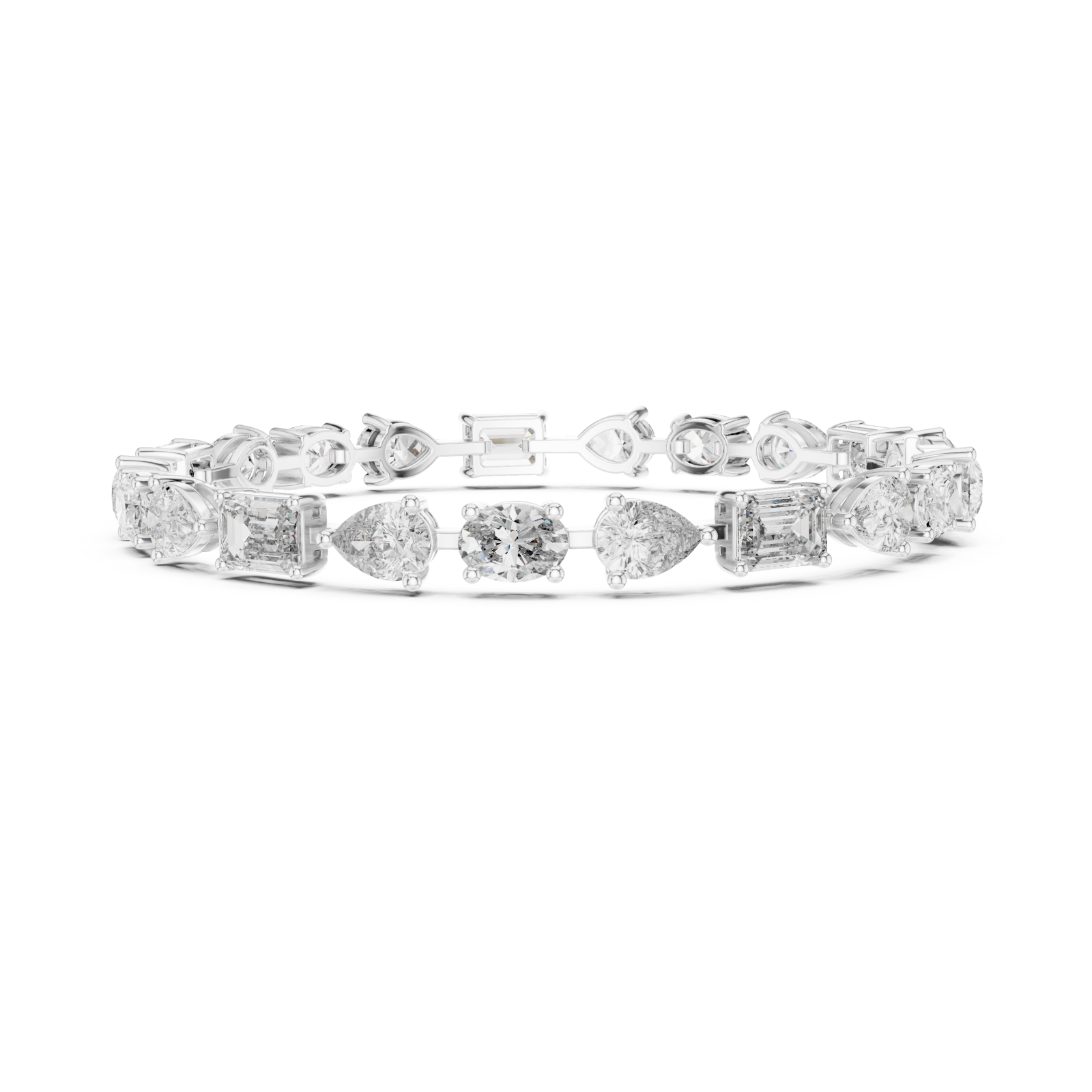  White Gold Celestial Brilliance Quintessential Cuff Side View