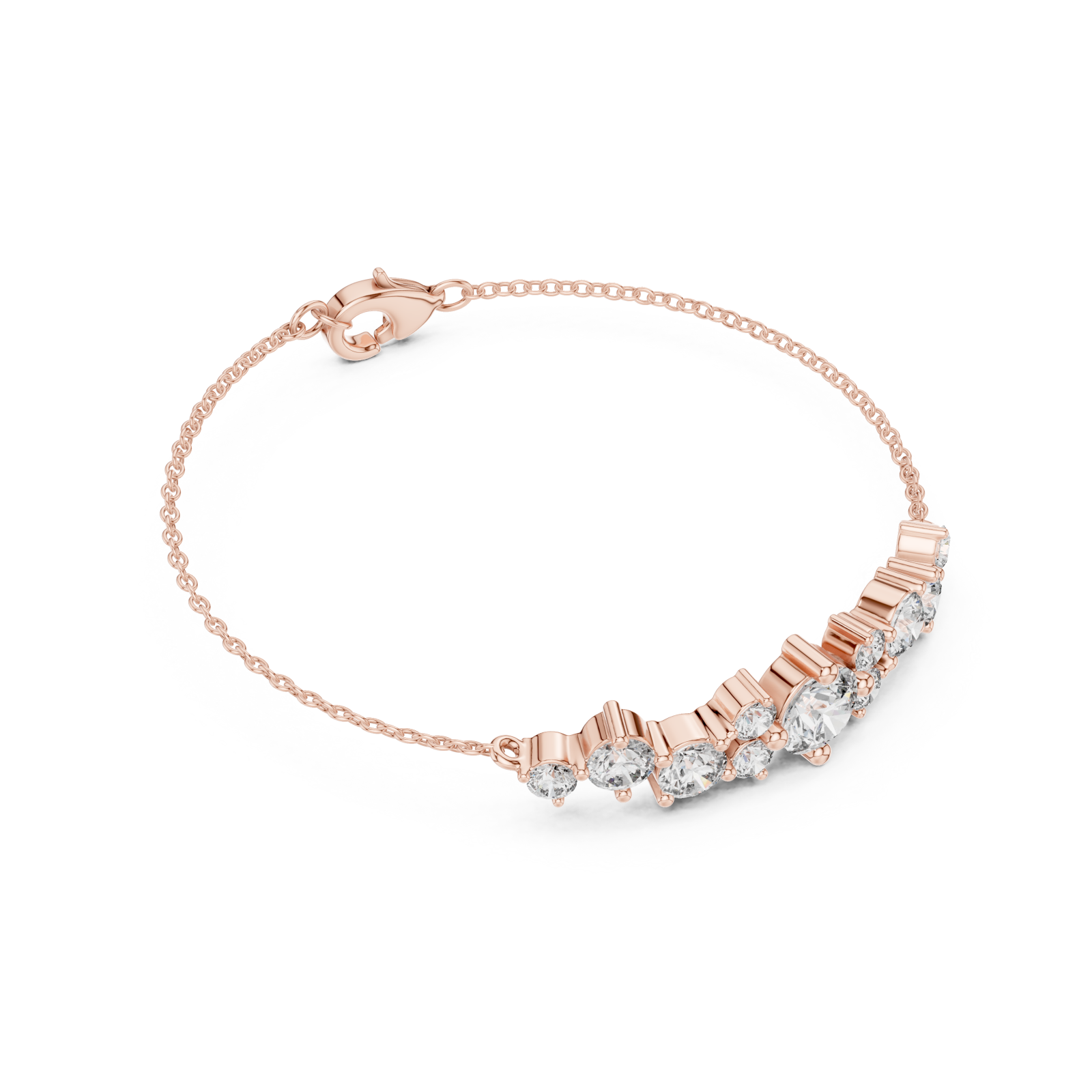  Rose Gold Enchanting Whisper Light Bracelet Front View