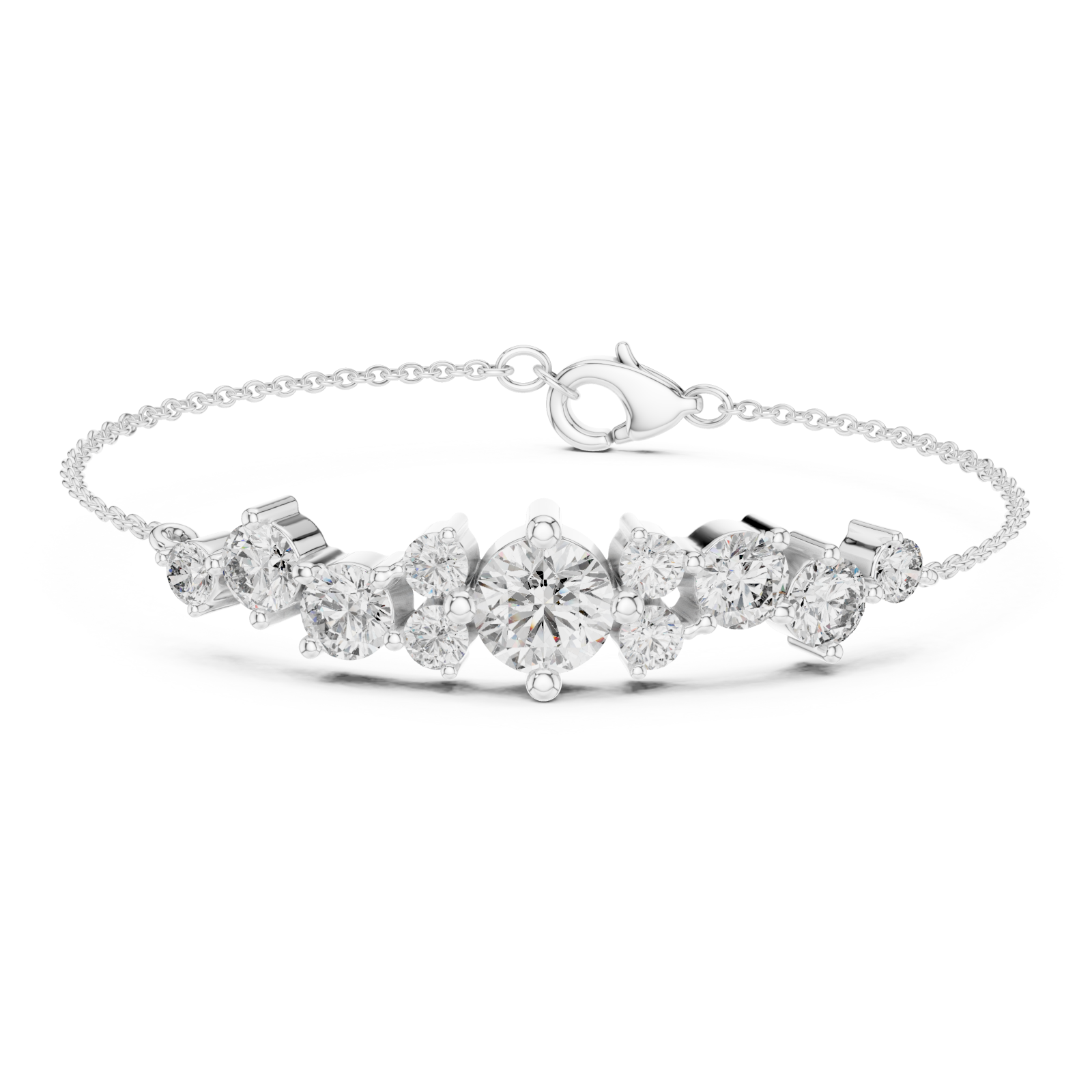  White Gold Enchanting Whisper Light Bracelet Right View