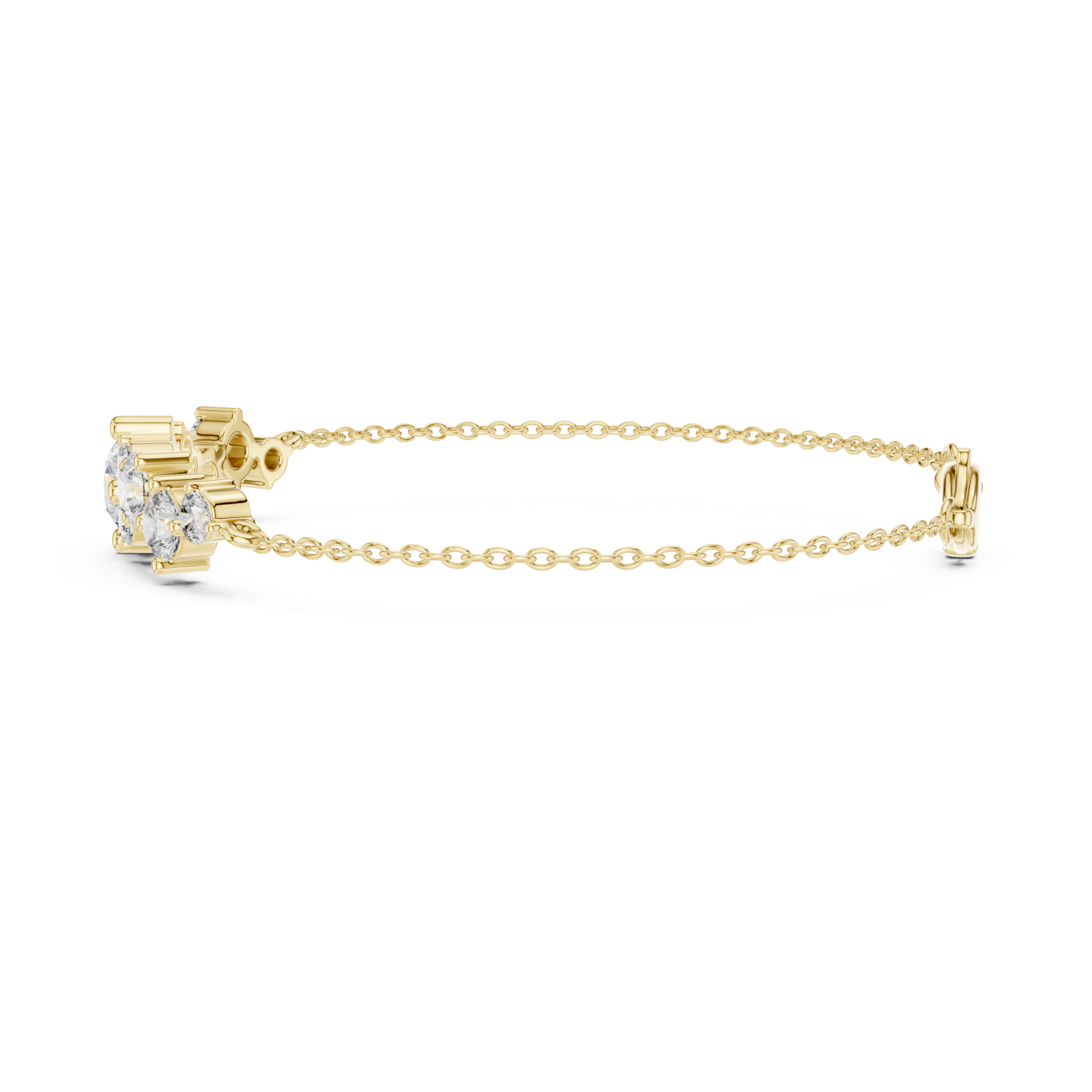  Gold Enchanting Whisper Light Bracelet Side View