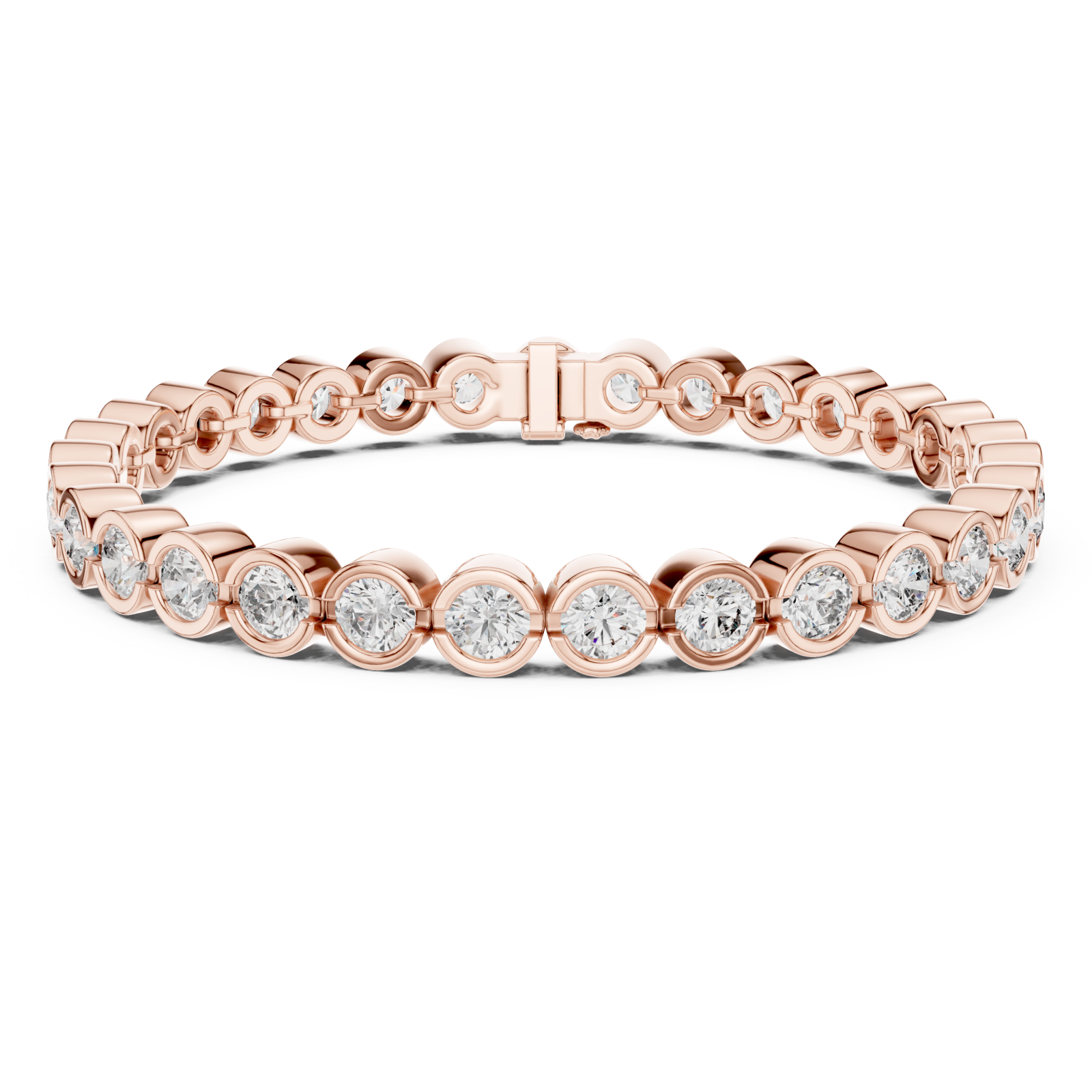  Rose Gold Radiant Embrace Charm Bracelet Right View