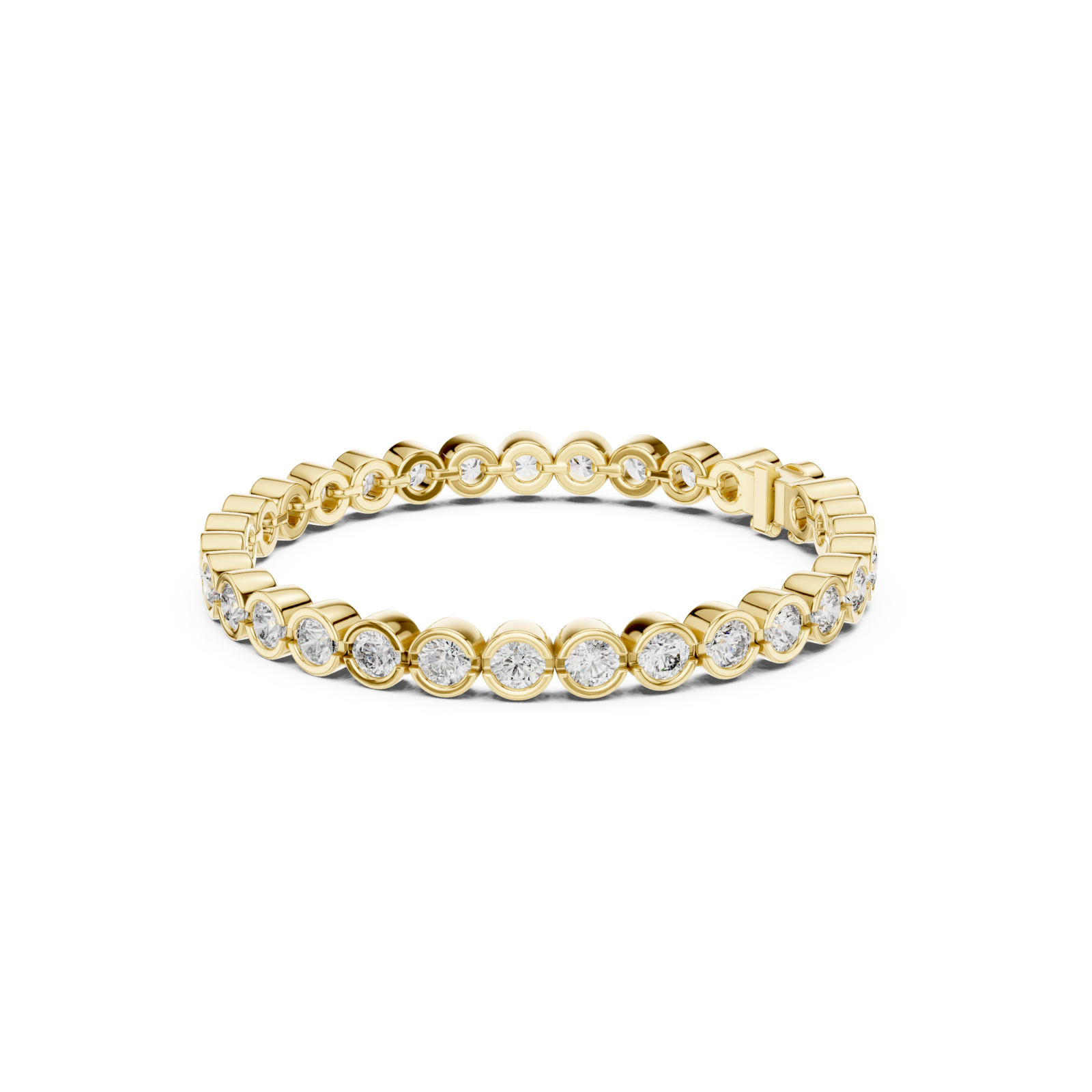  Gold Radiant Embrace Charm Bracelet Left View