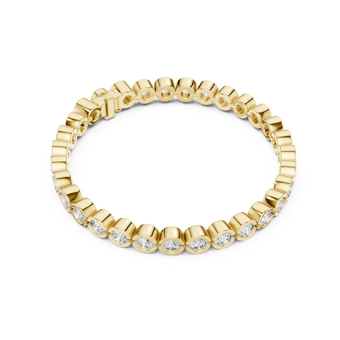 Gold Radiant Embrace Charm Bracelet Right View