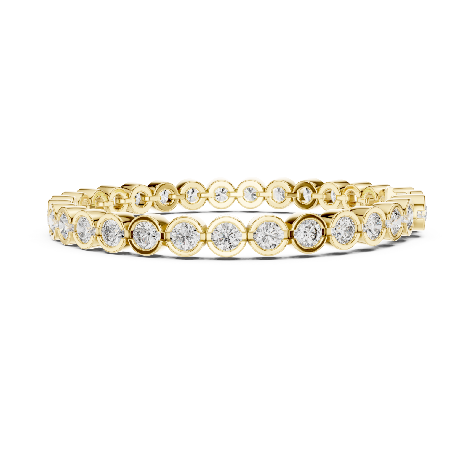  Gold Radiant Embrace Charm Bracelet Side View