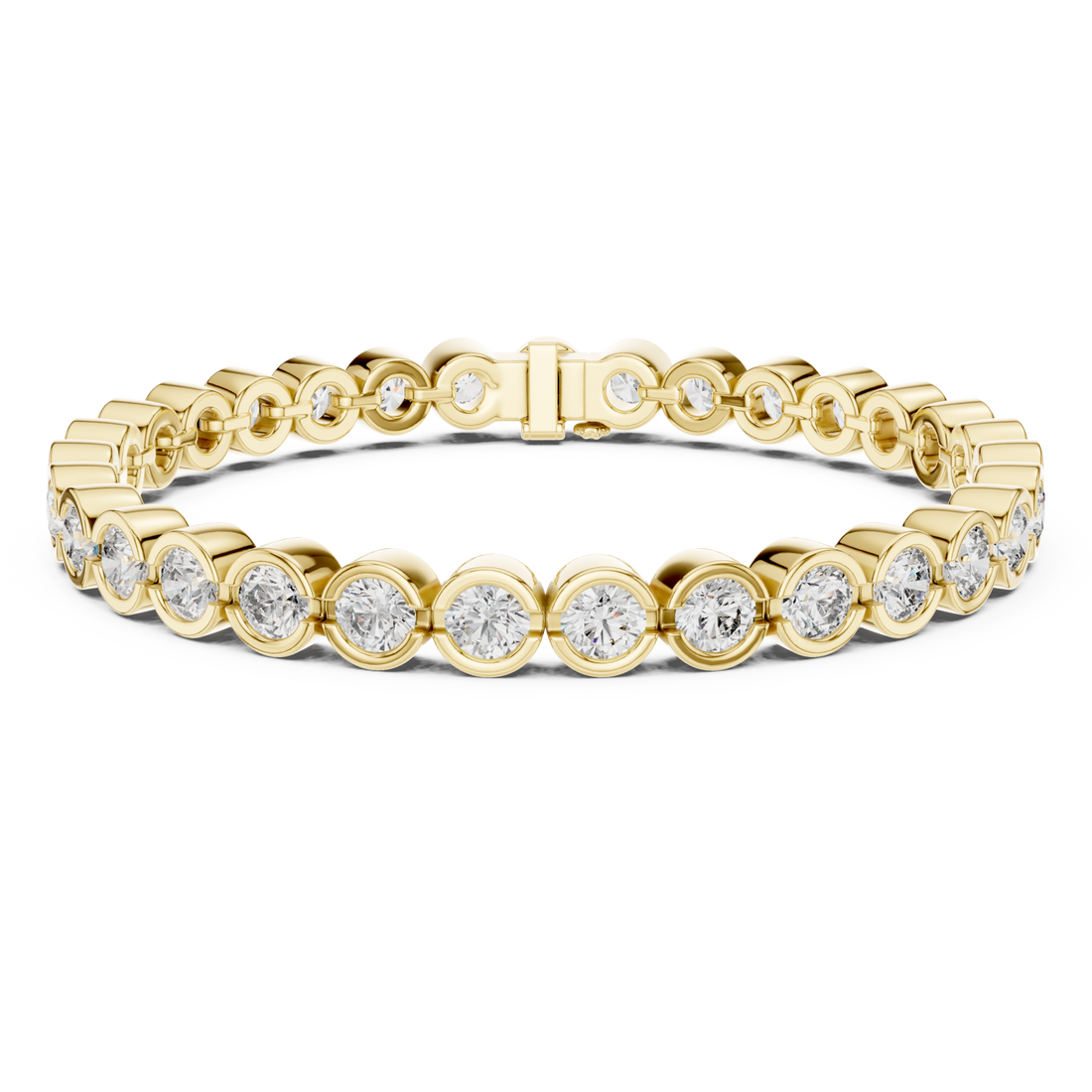 Gold Radiant Embrace Charm Bracelet Right View
