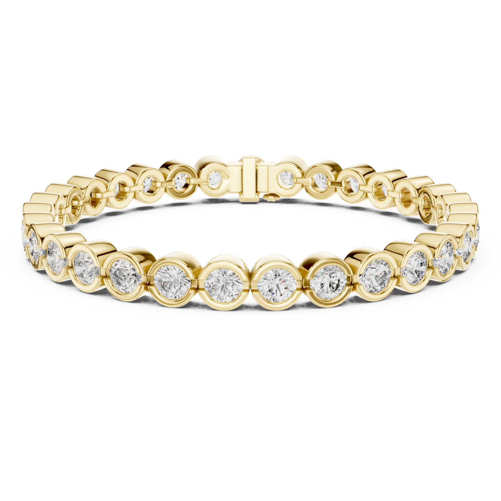 Gold Radiant Embrace Charm Bracelet Right View