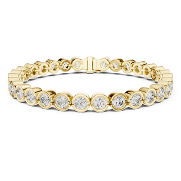 Gold Radiant Embrace Charm Bracelet Right View