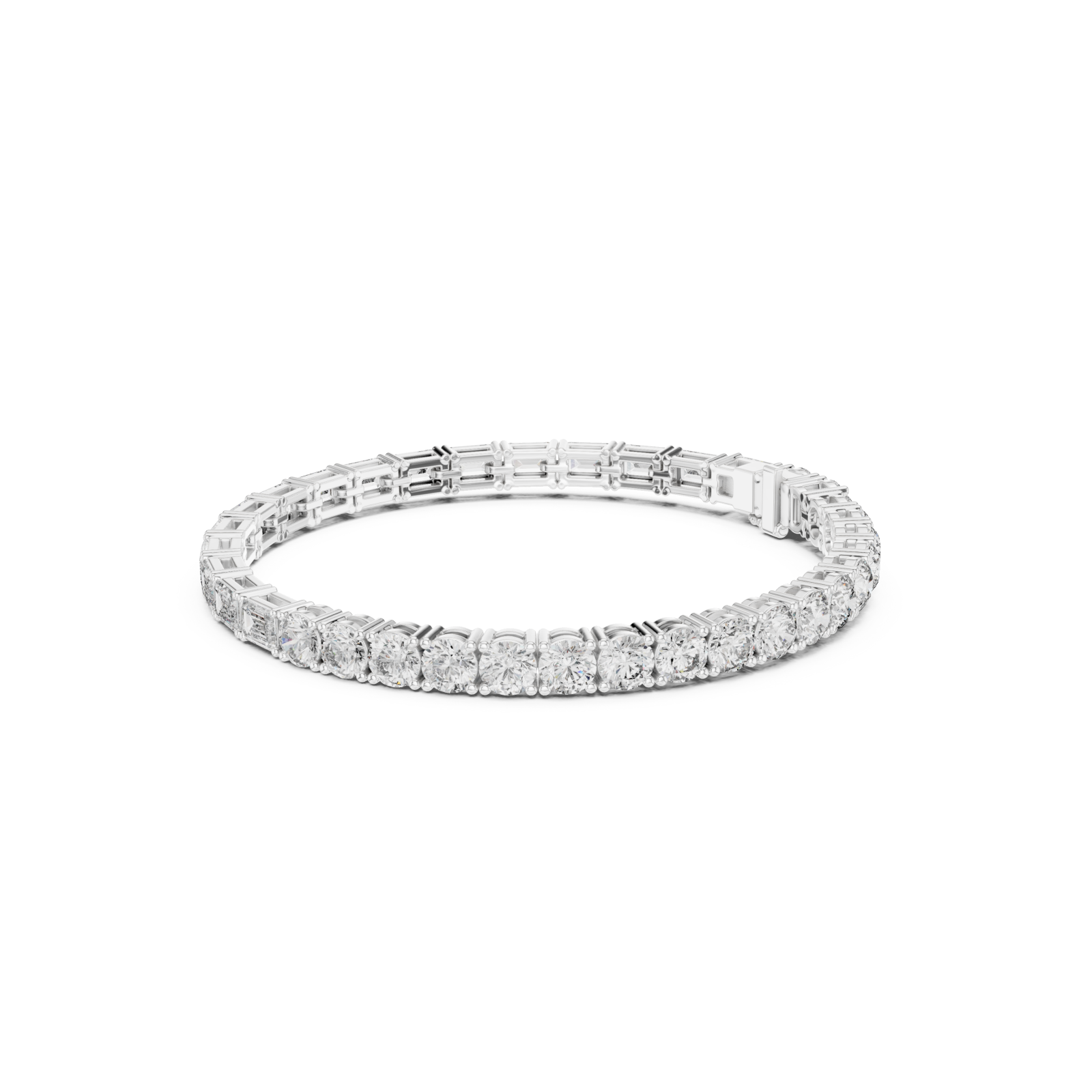  White Gold Twilight Enchantment Flex Bracelet Left View