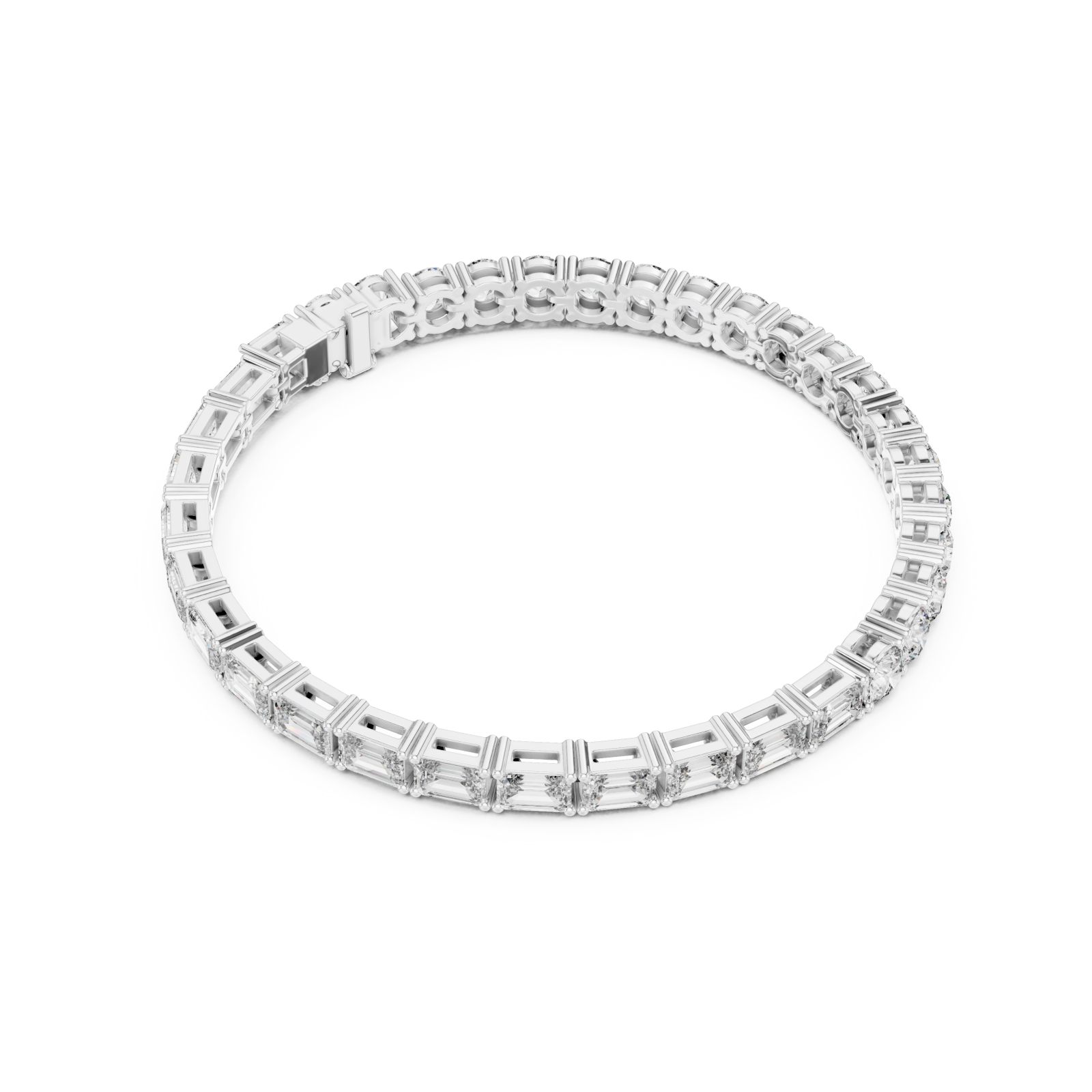  White Gold Twilight Enchantment Flex Bracelet Front View