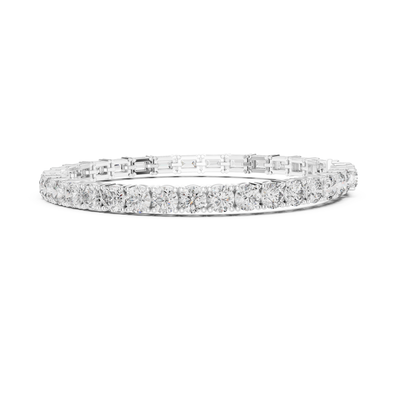  White Gold Twilight Enchantment Flex Bracelet Side View