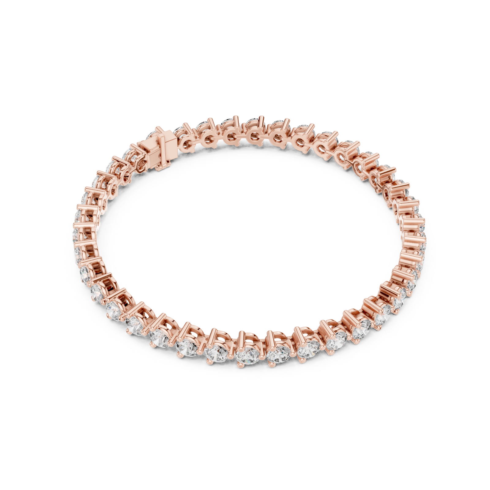  Rose Gold Midnight Radiance Bracelet Front View