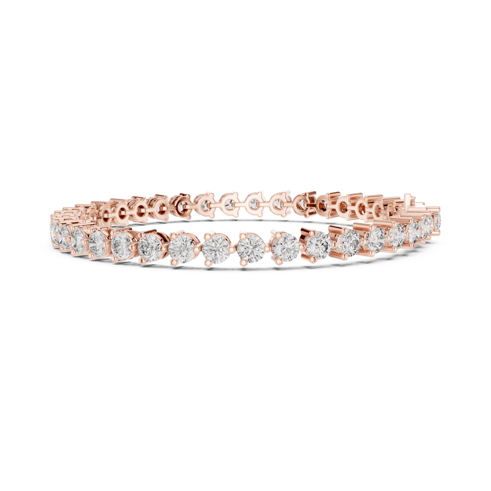  Rose Gold Midnight Radiance Bracelet Side View