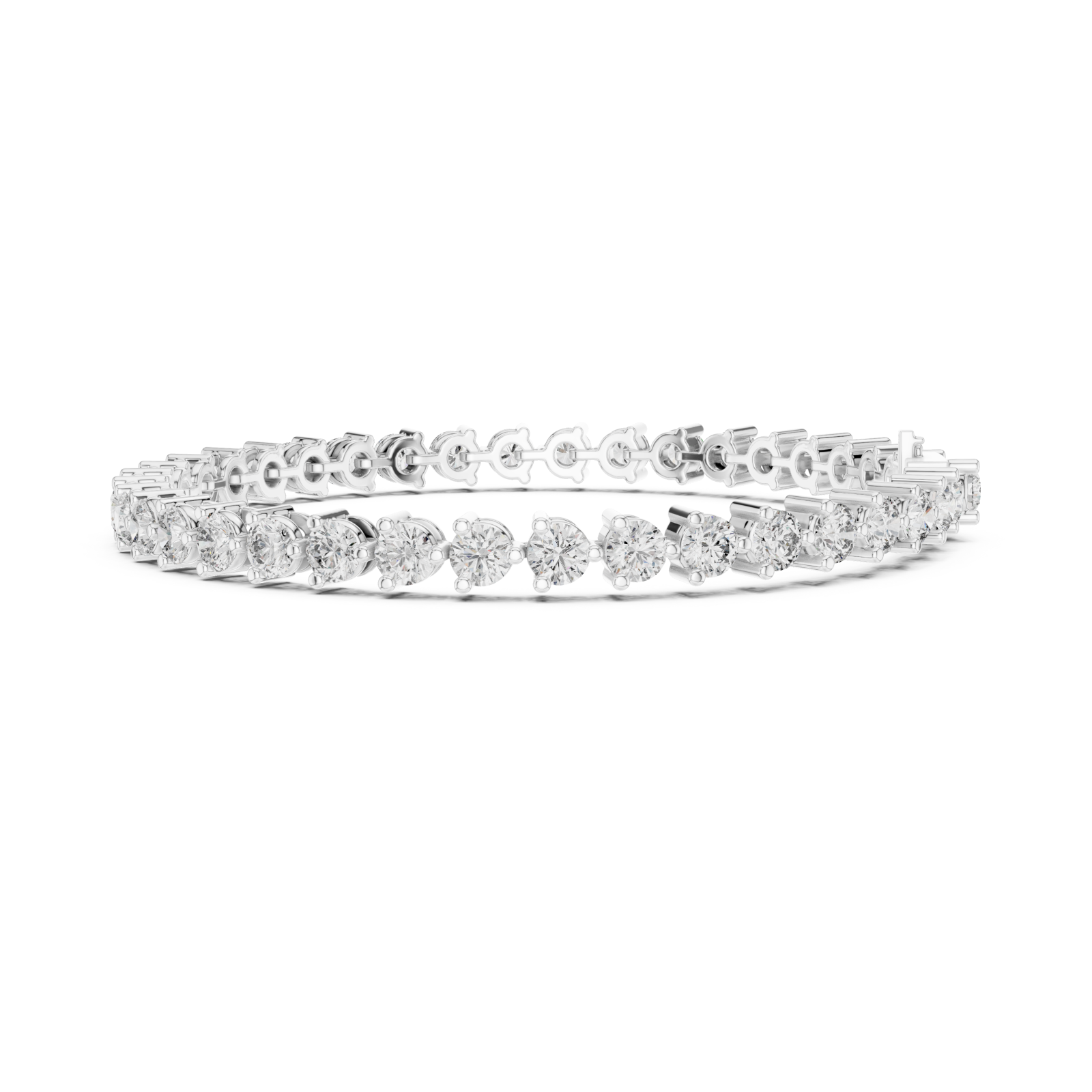  White Gold Midnight Radiance Bracelet Side View