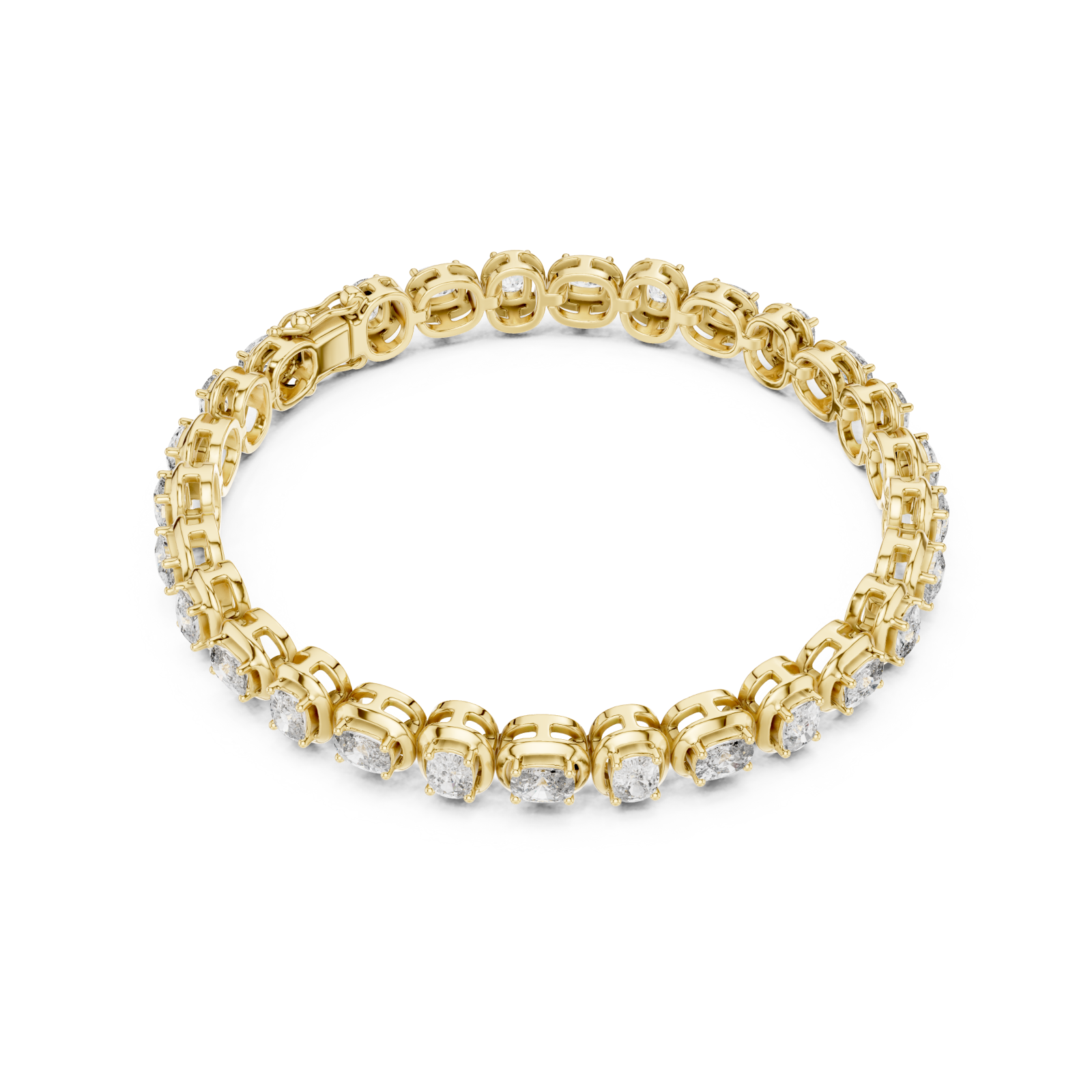  Gold Celestial Oval Harmony Luxe Bracelet Front View