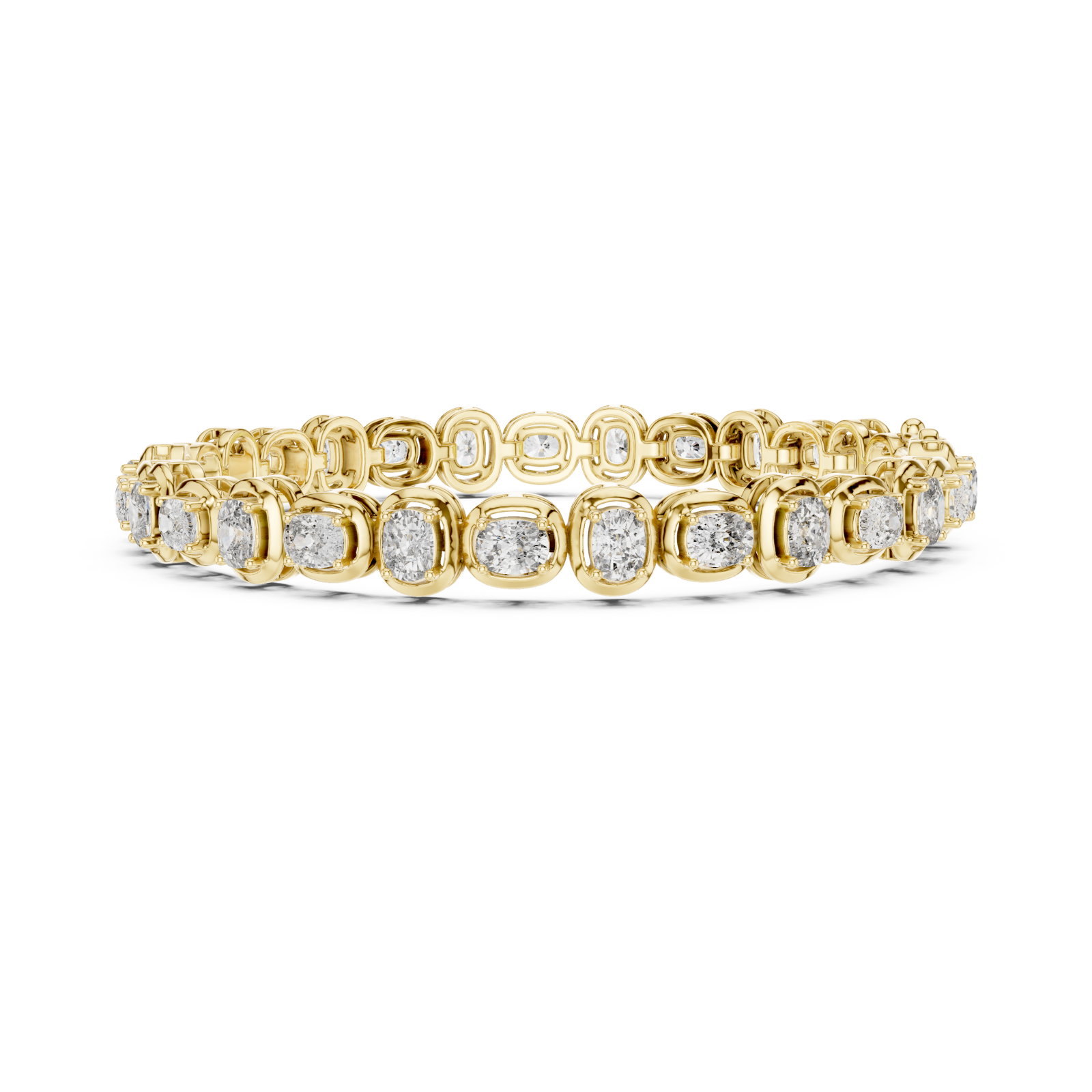  Gold Celestial Oval Harmony Luxe Bracelet Side View
