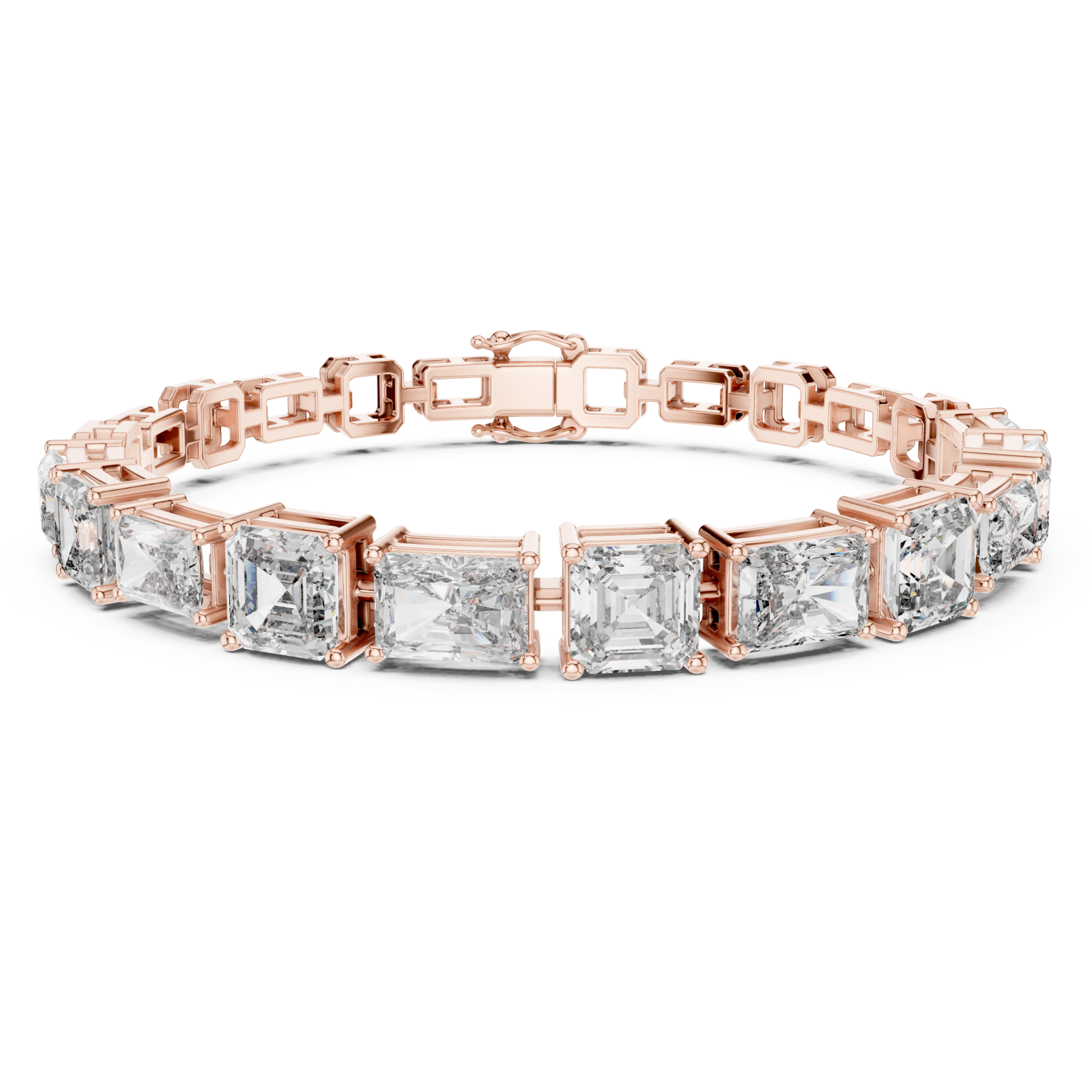  Rose Gold Grand Mosaic Lattice Bracelet Right View