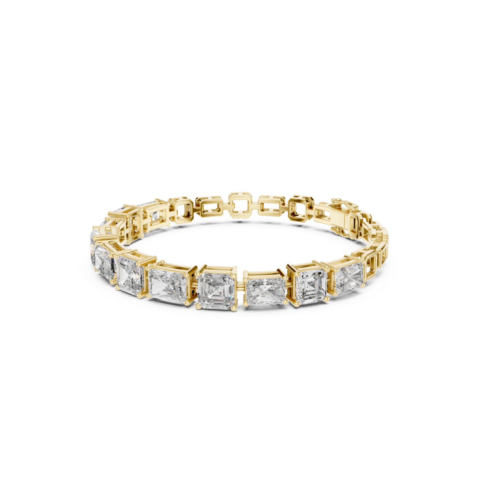  Gold Grand Mosaic Lattice Bracelet Left View