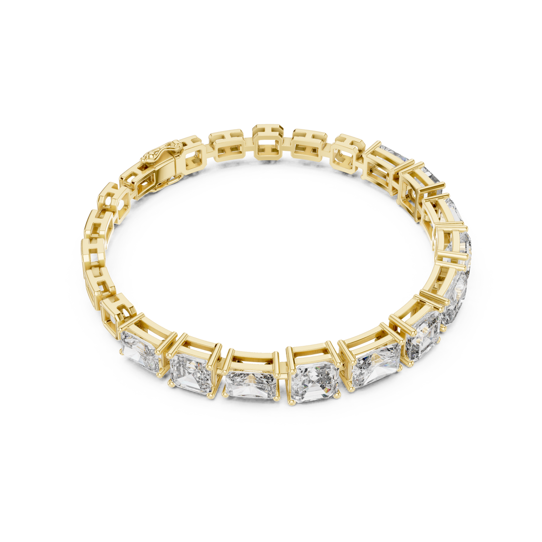 Gold Grand Mosaic Lattice Bracelet Right View