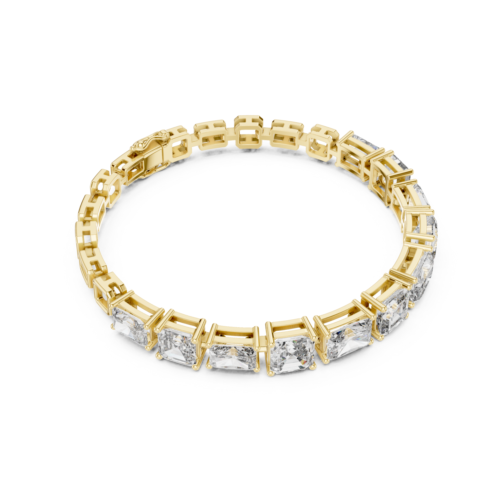  Gold Grand Mosaic Lattice Bracelet Front View