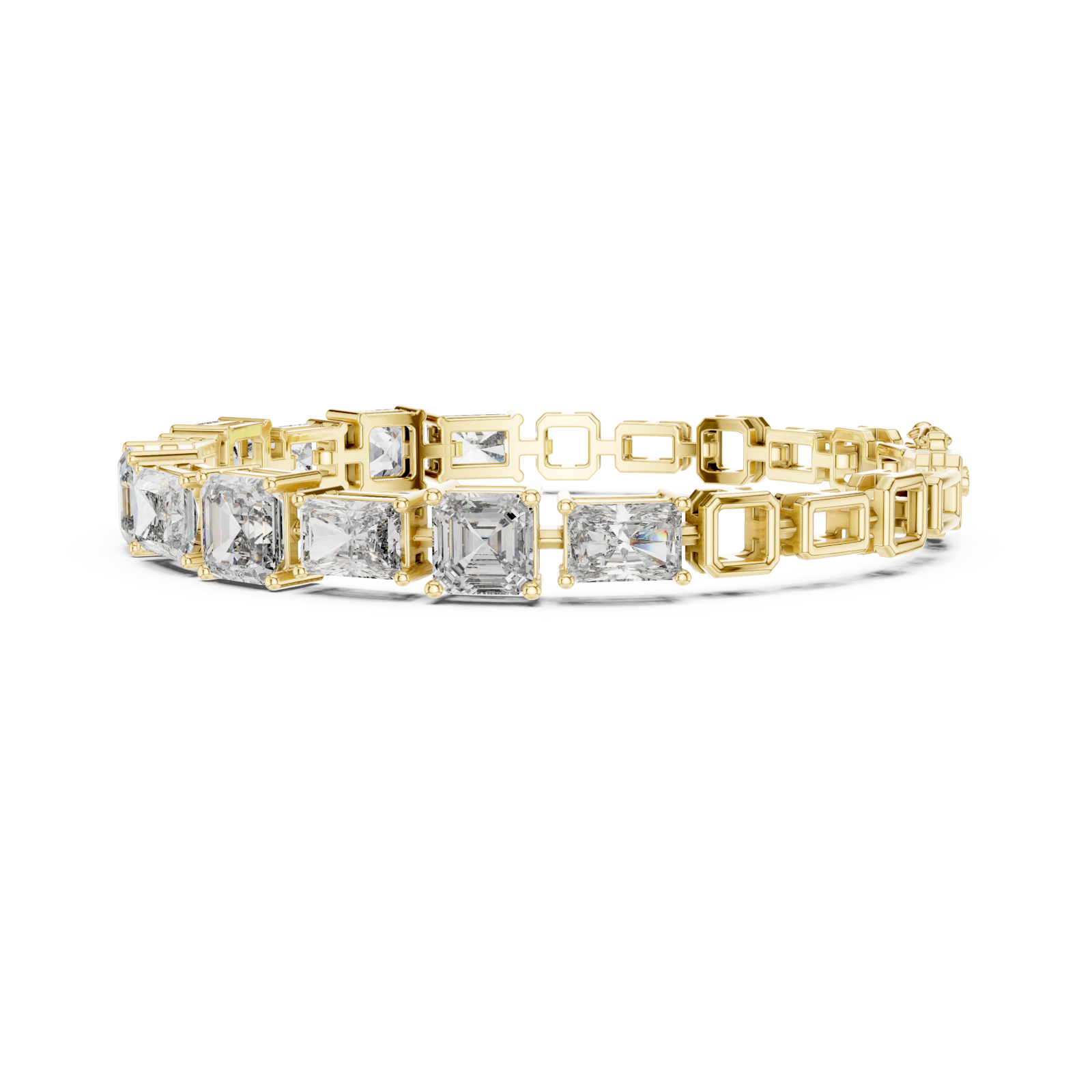  Gold Grand Mosaic Lattice Bracelet Side View