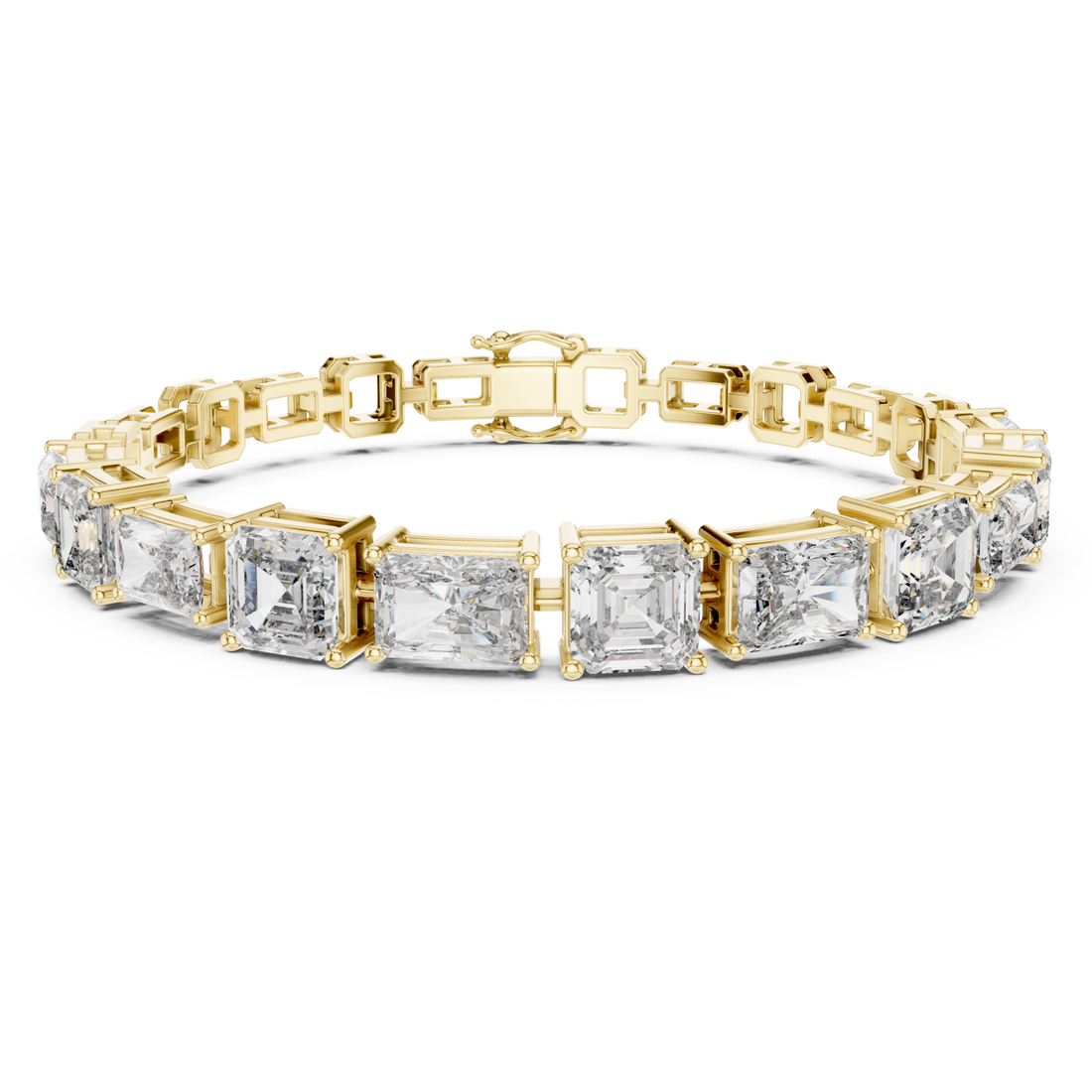 Gold Grand Mosaic Lattice Bracelet Right View